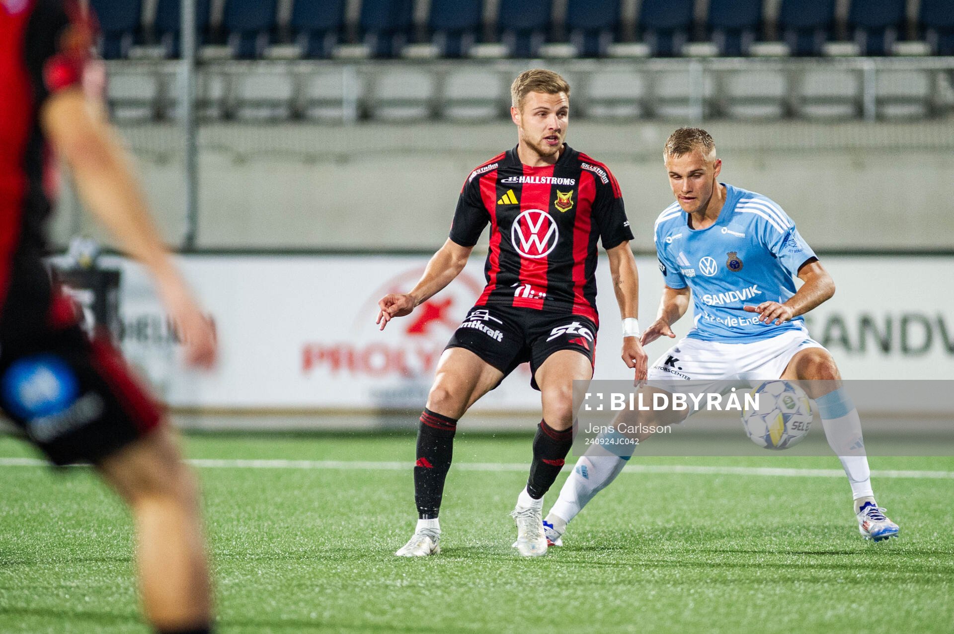 Östersunds Mykola Musolitin och Gefles Gustav Friberg