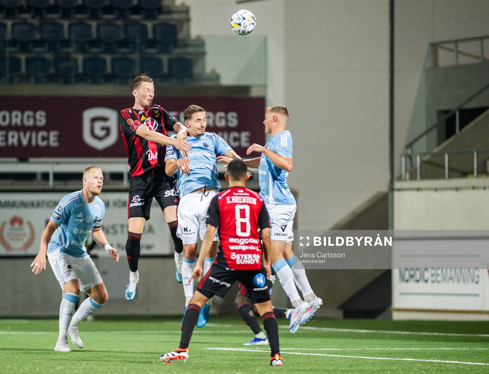 Östersunds Philip Bonde och Gefles Lukas Browning