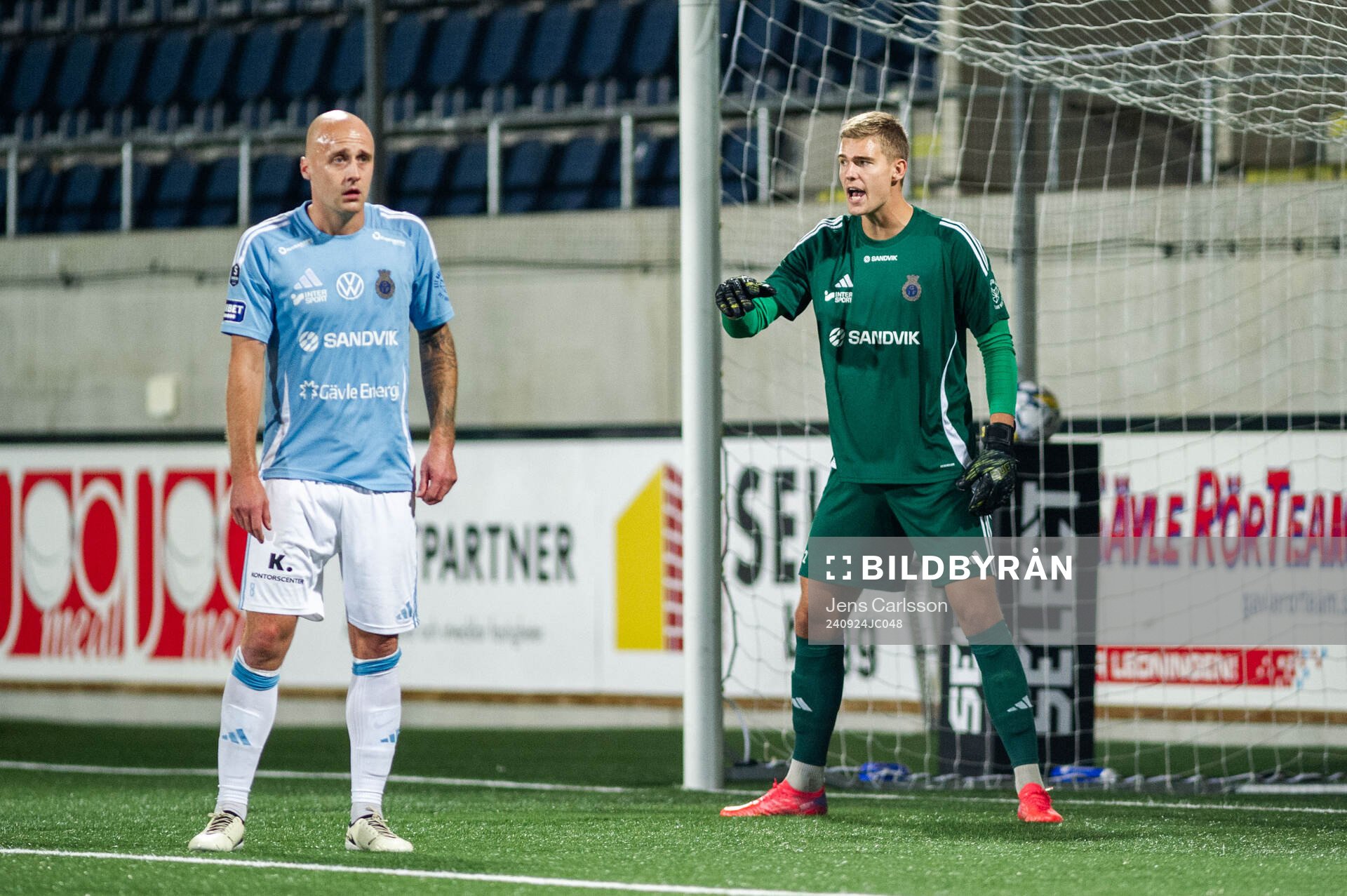 Gefles målvakt Mathias Nilsson