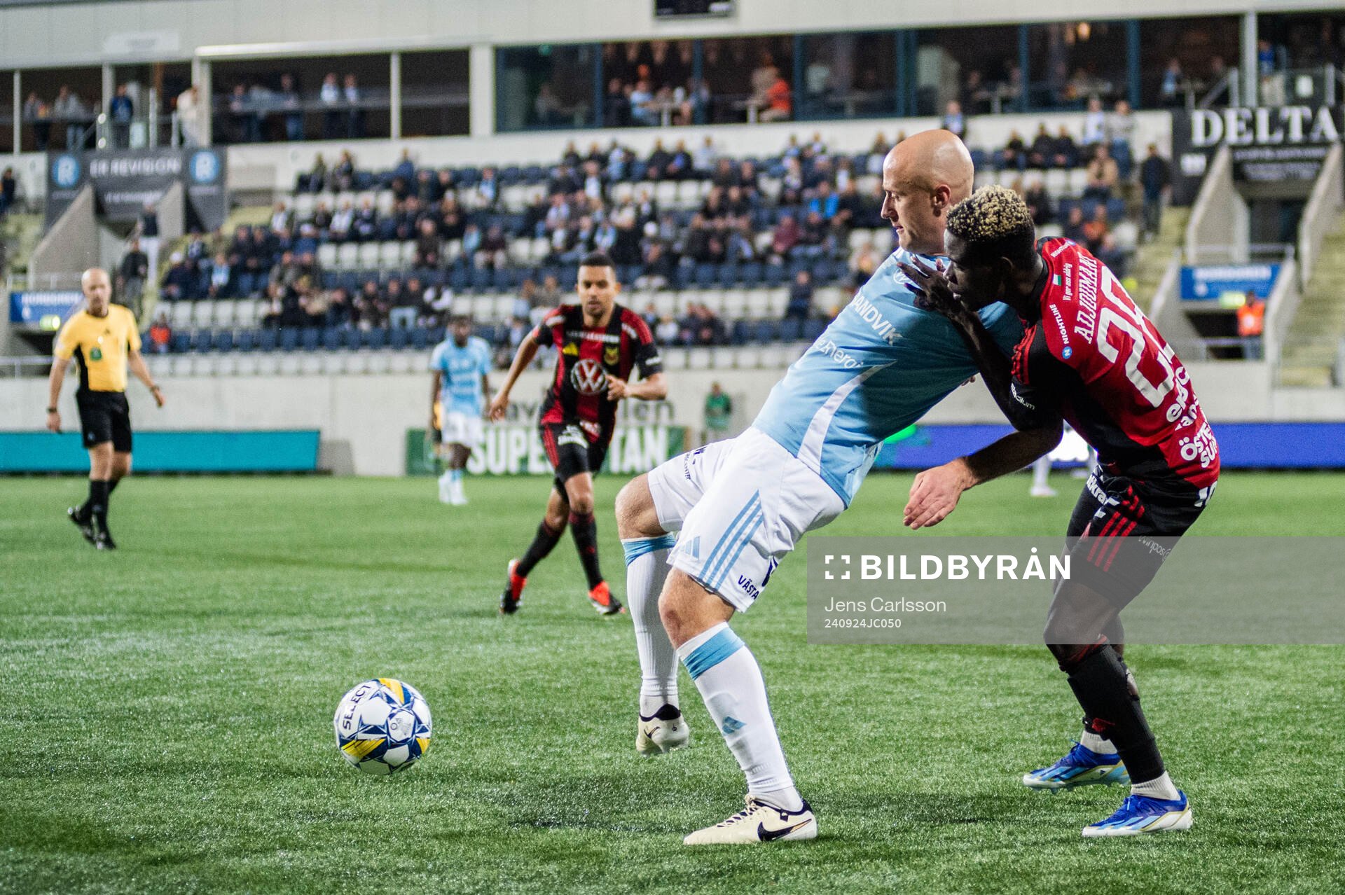 Gefles Anton Lundin och Östersunds Assiedou Yannick Armel