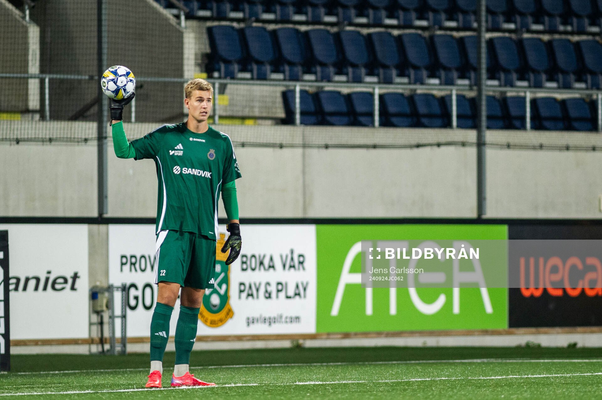 Gefles målvakt Mathias Nilsson