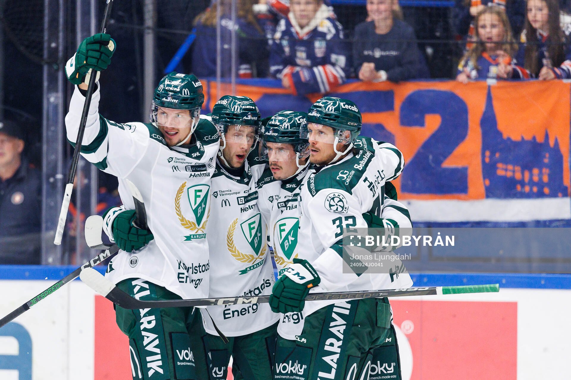 Färjestads Adam Ollas Mattsson, Per Åslund, Joakim