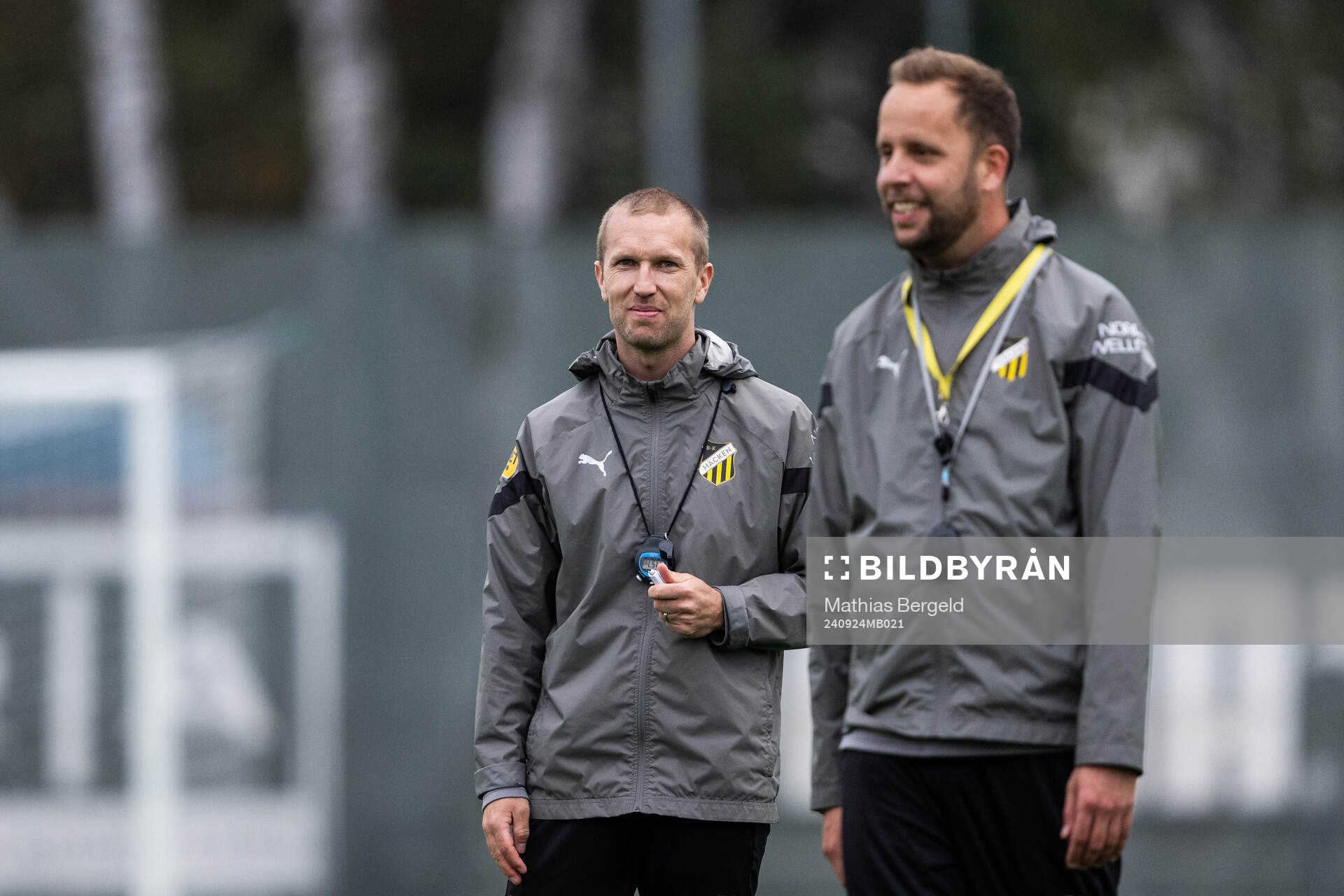 Assisterande tränare Rasmus Lindgren och tränare Joop