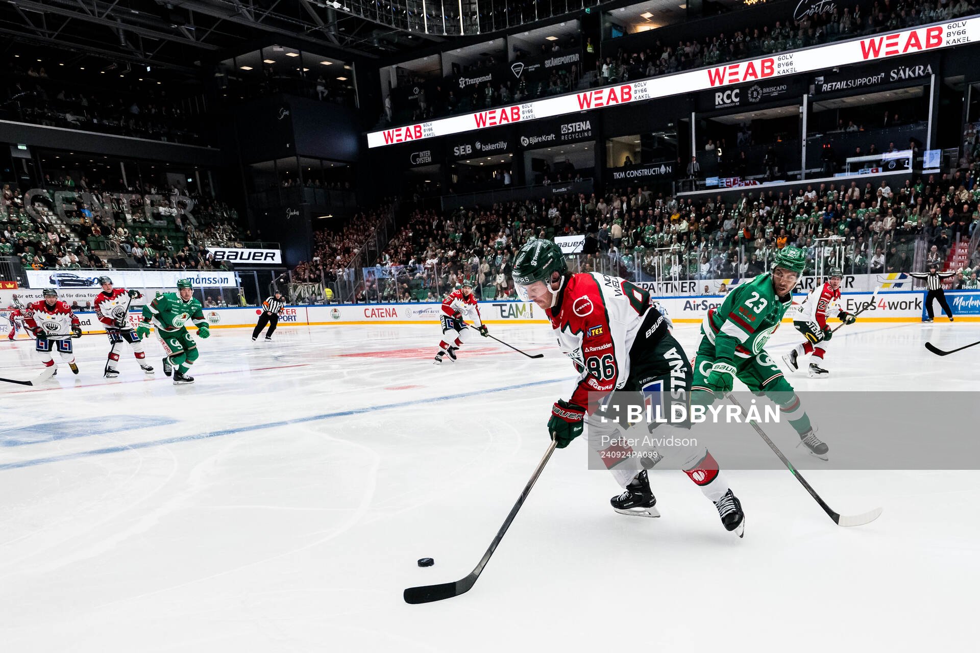 Frölundas Erik Thorell och Rögles Josh Dickinson