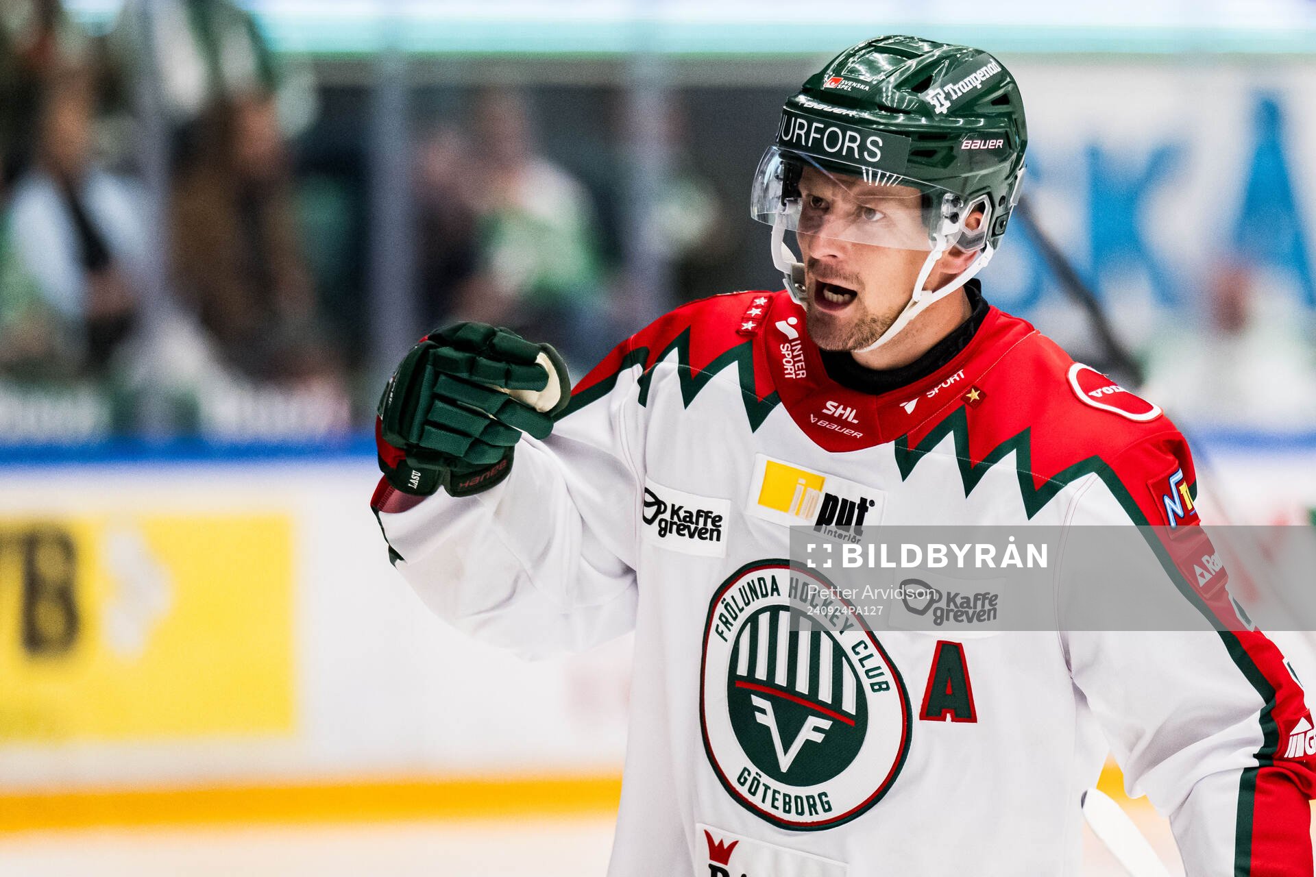 Frölundas Nicklas Lasu jublar