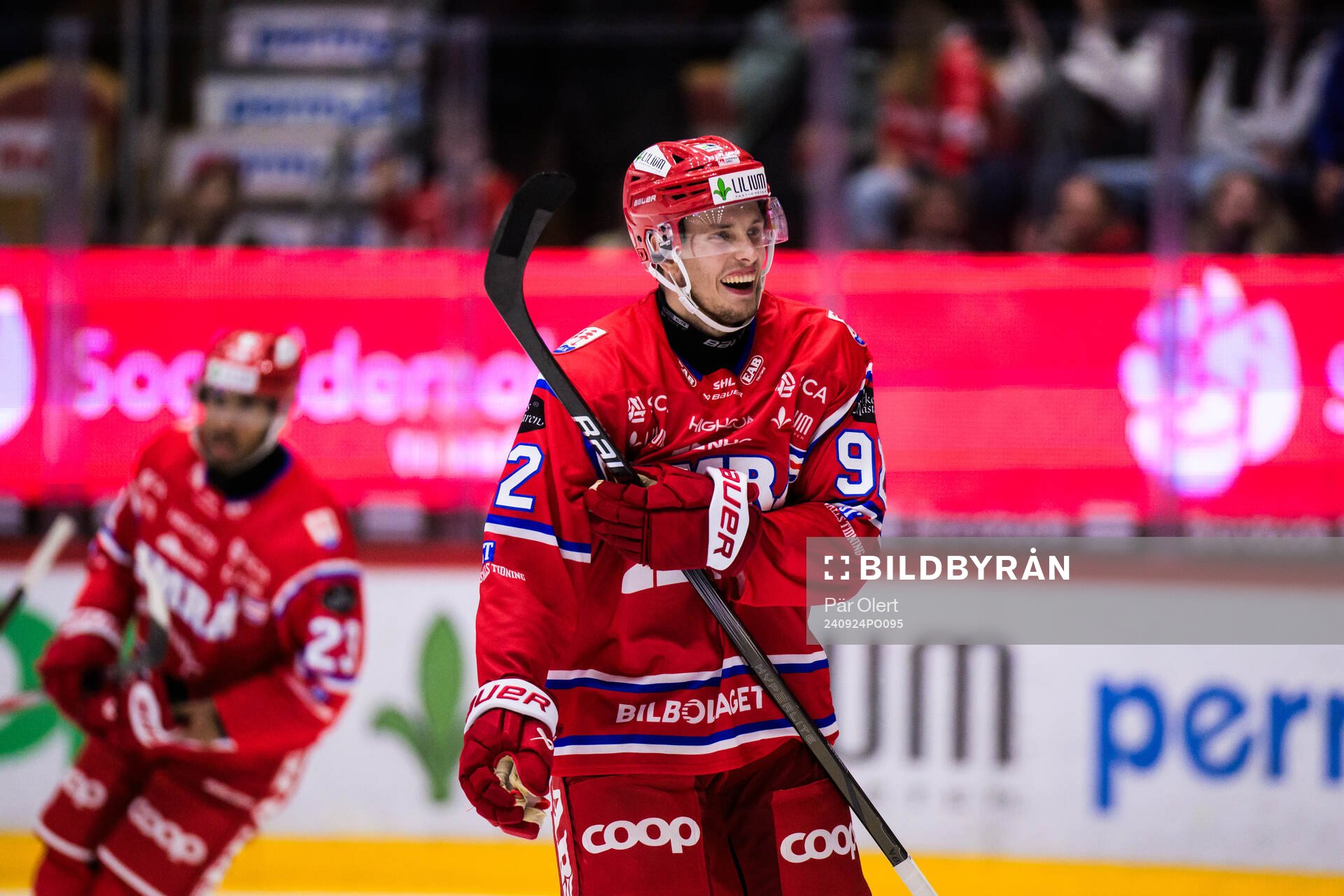 Timrås Anton Lundmark jublar