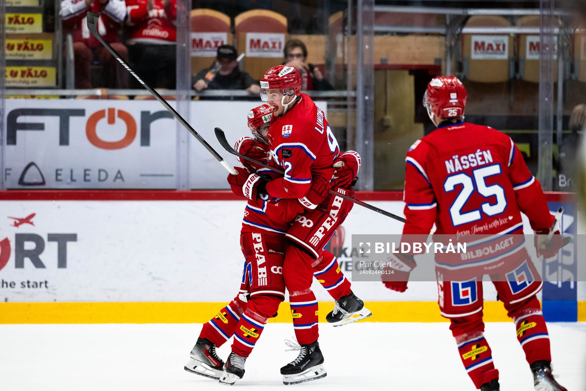 Timrås Anton Lundmark jublar