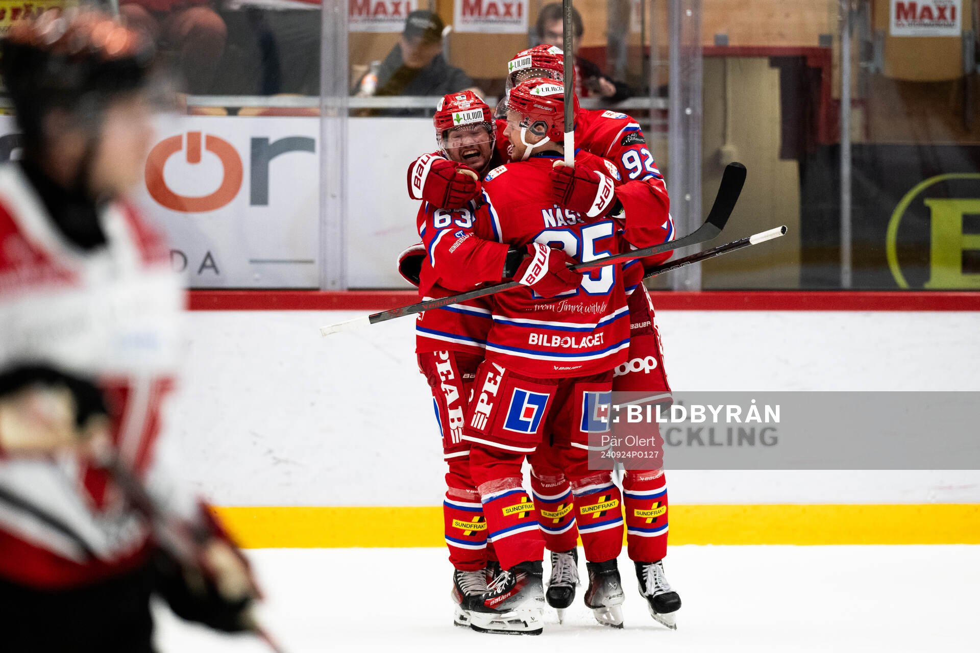 Timrås Anton Lundmark jublar