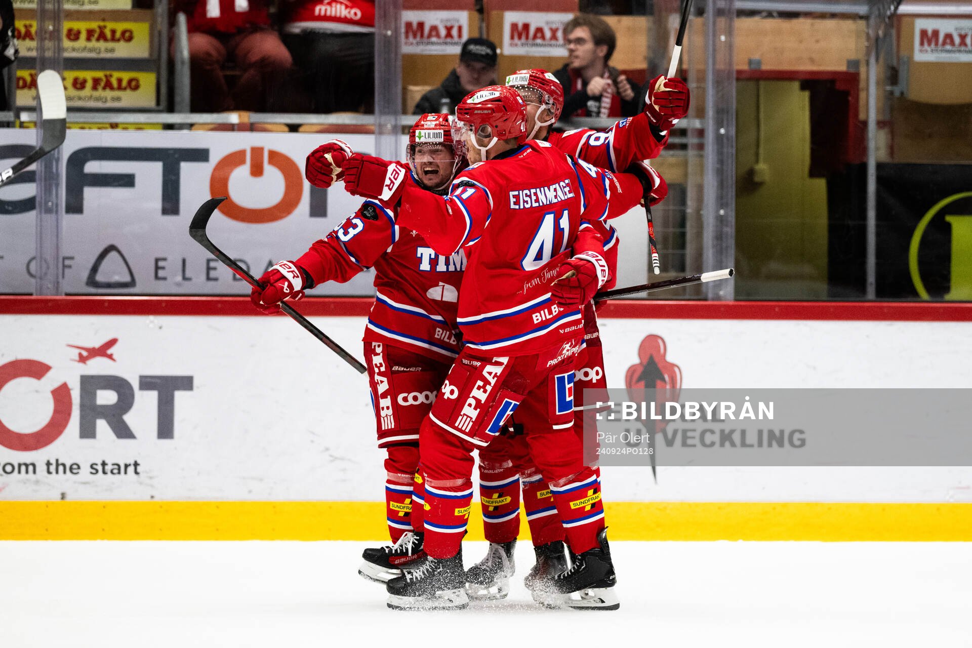 Timrås Elmeri Eronen Maximilian Eisenmenger och  Anton
