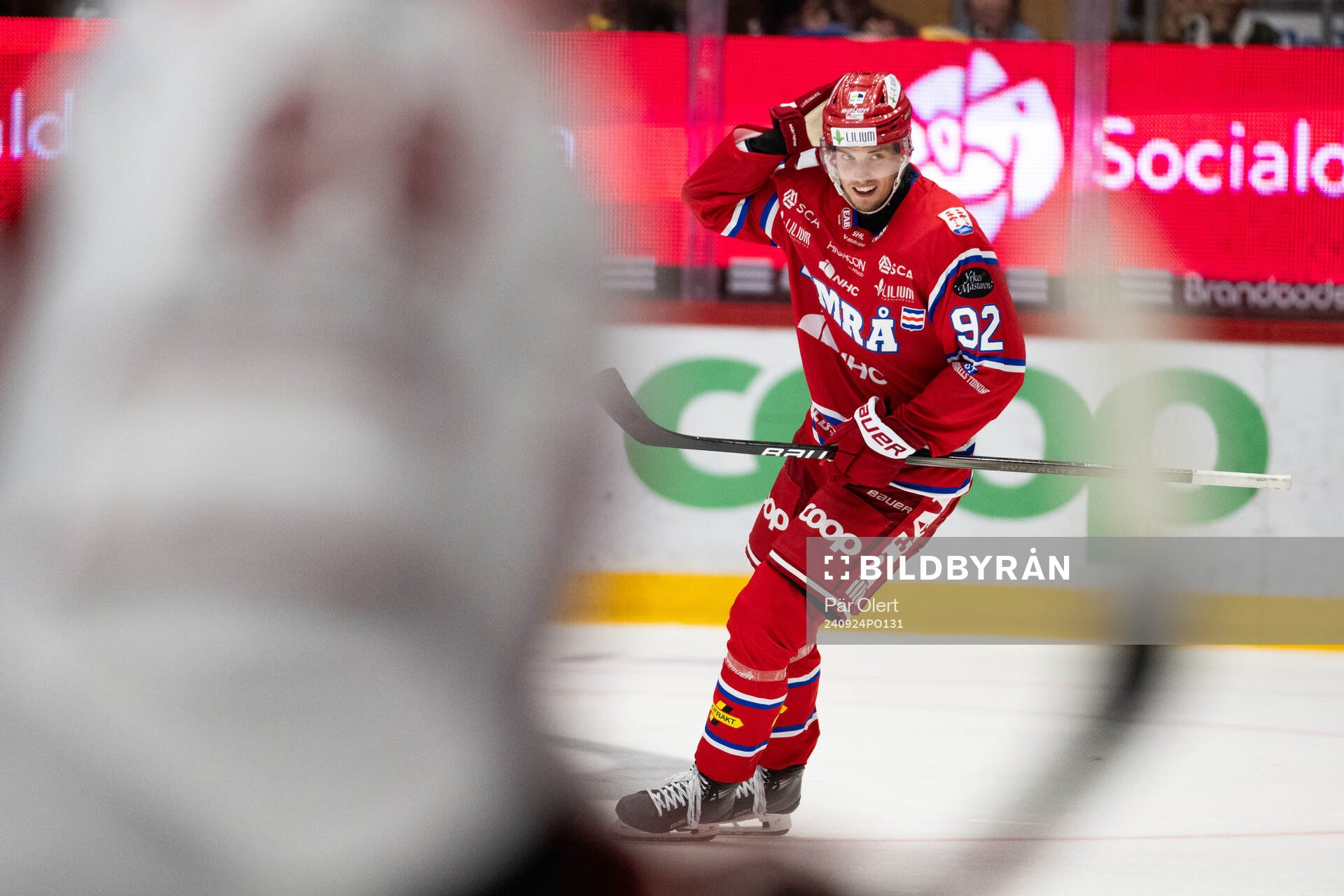 Timrås Anton Lundmark jublar