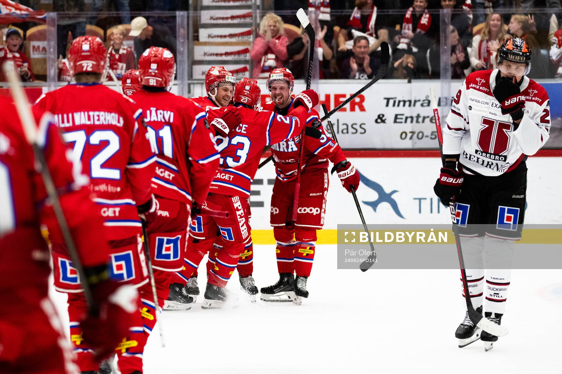 Timrå och Jonathan Dahlén jublar
