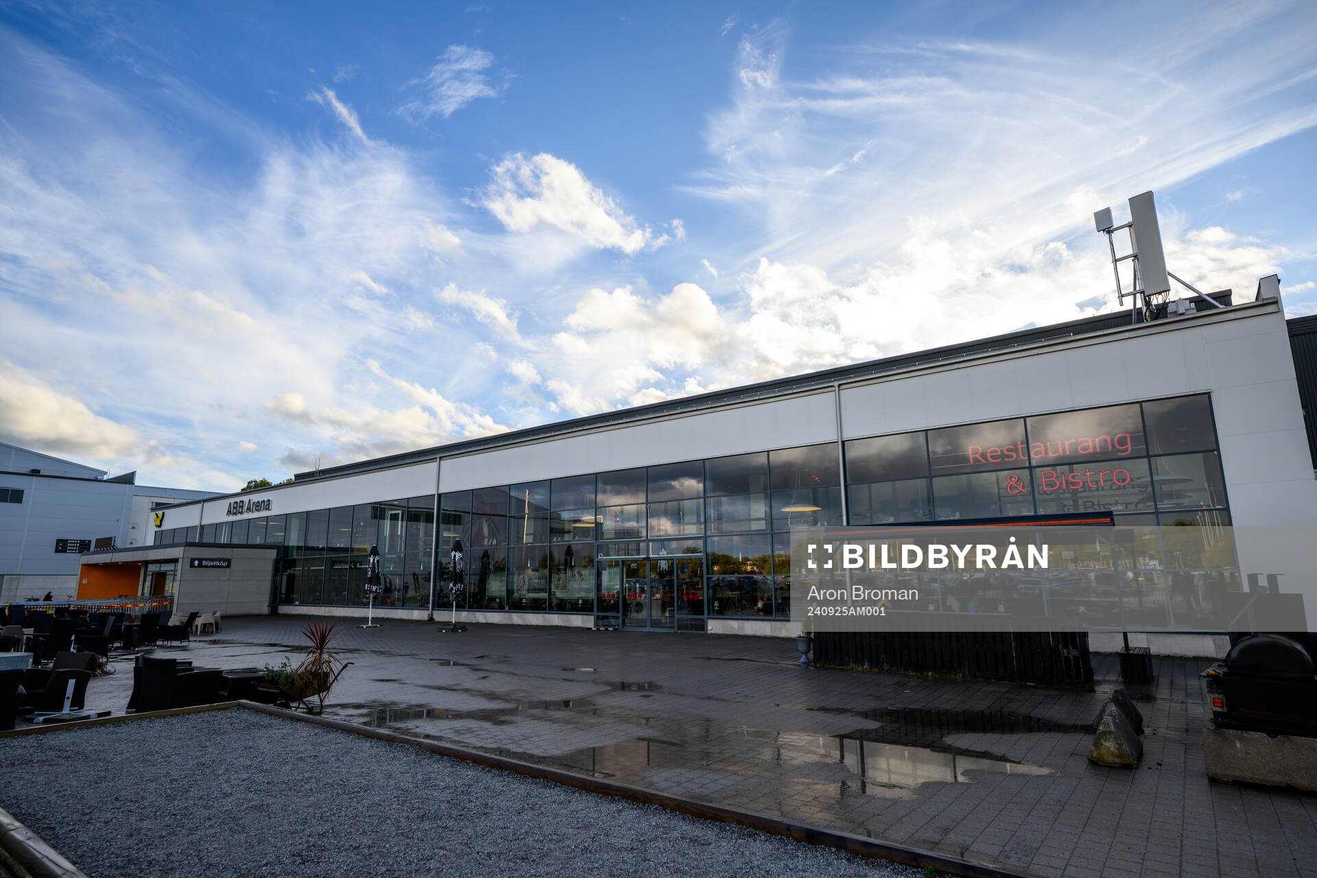 Exteriör vy av ABB Arena