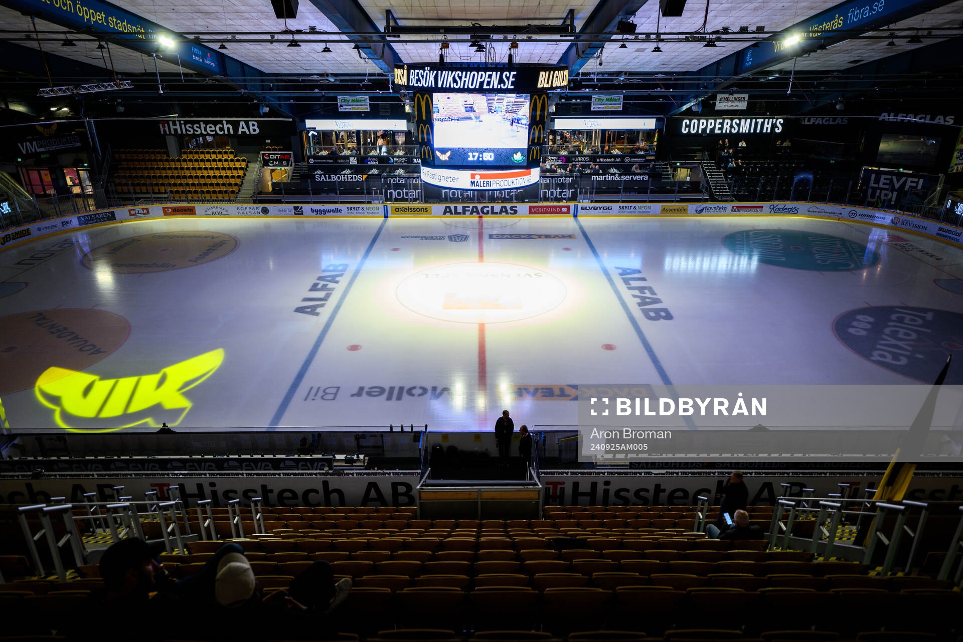 Interiör vy av ABB Arena