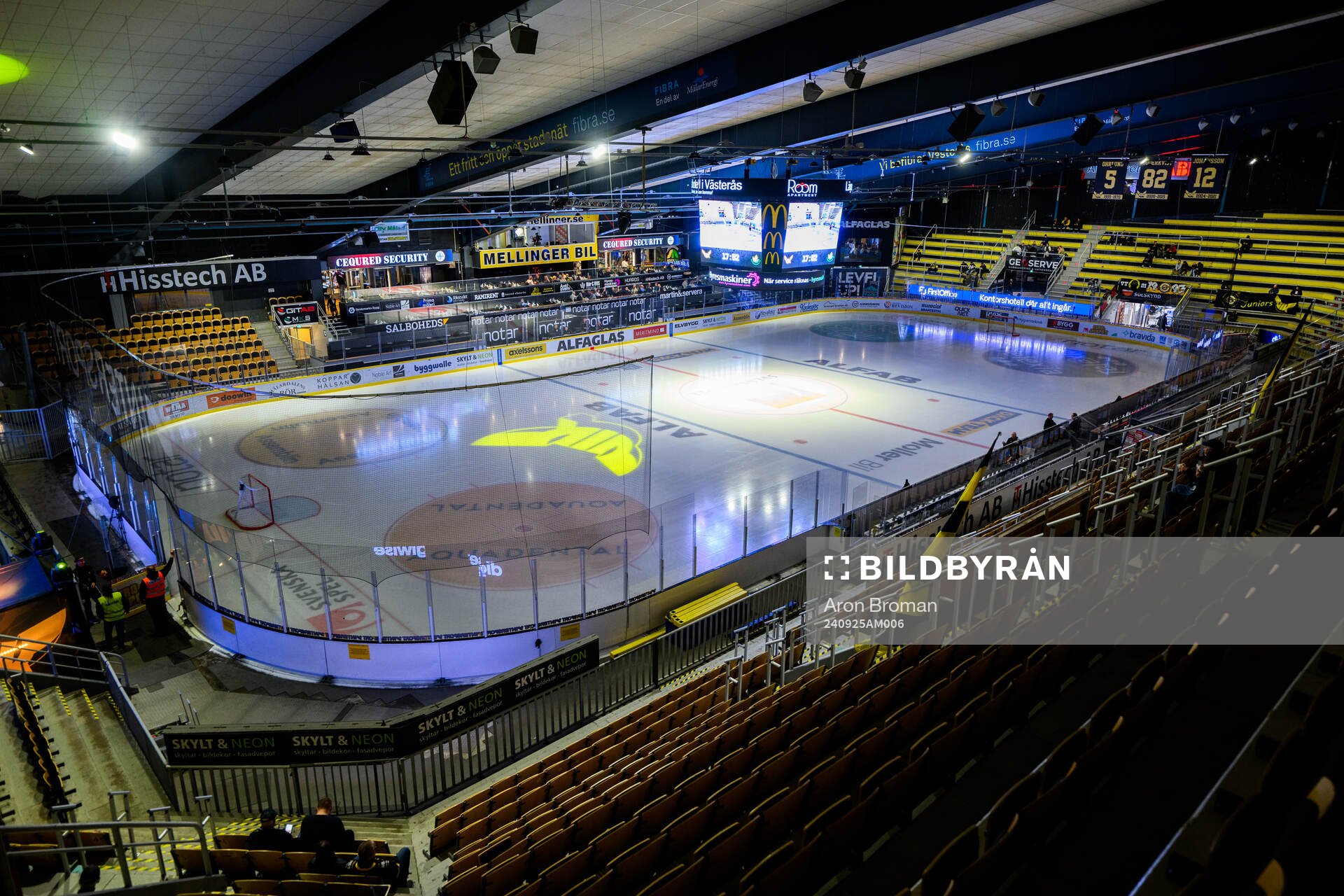 Interiör vy av ABB Arena