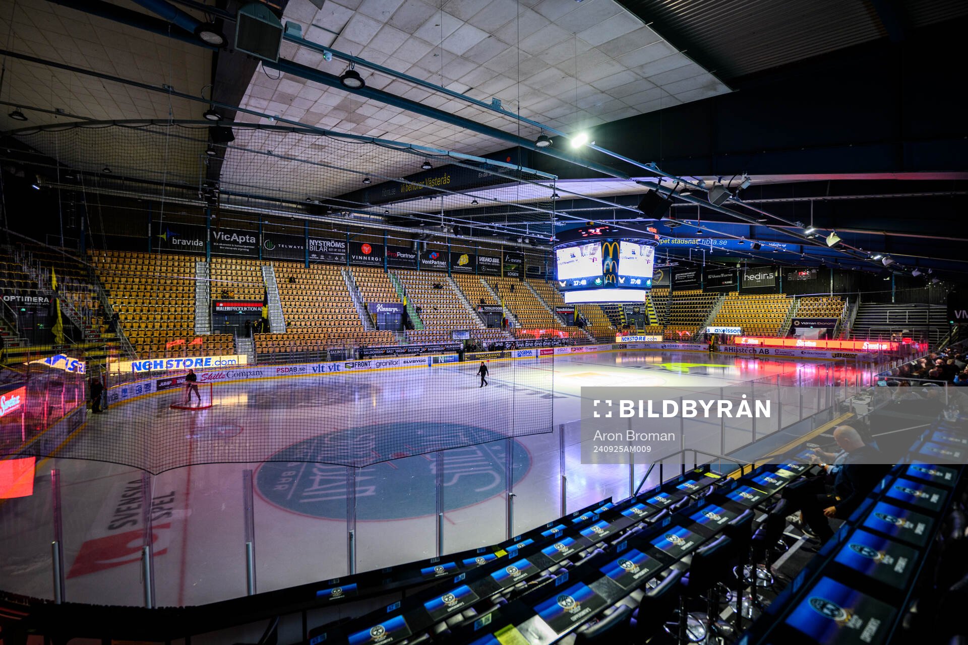 Interiör vy av ABB Arena
