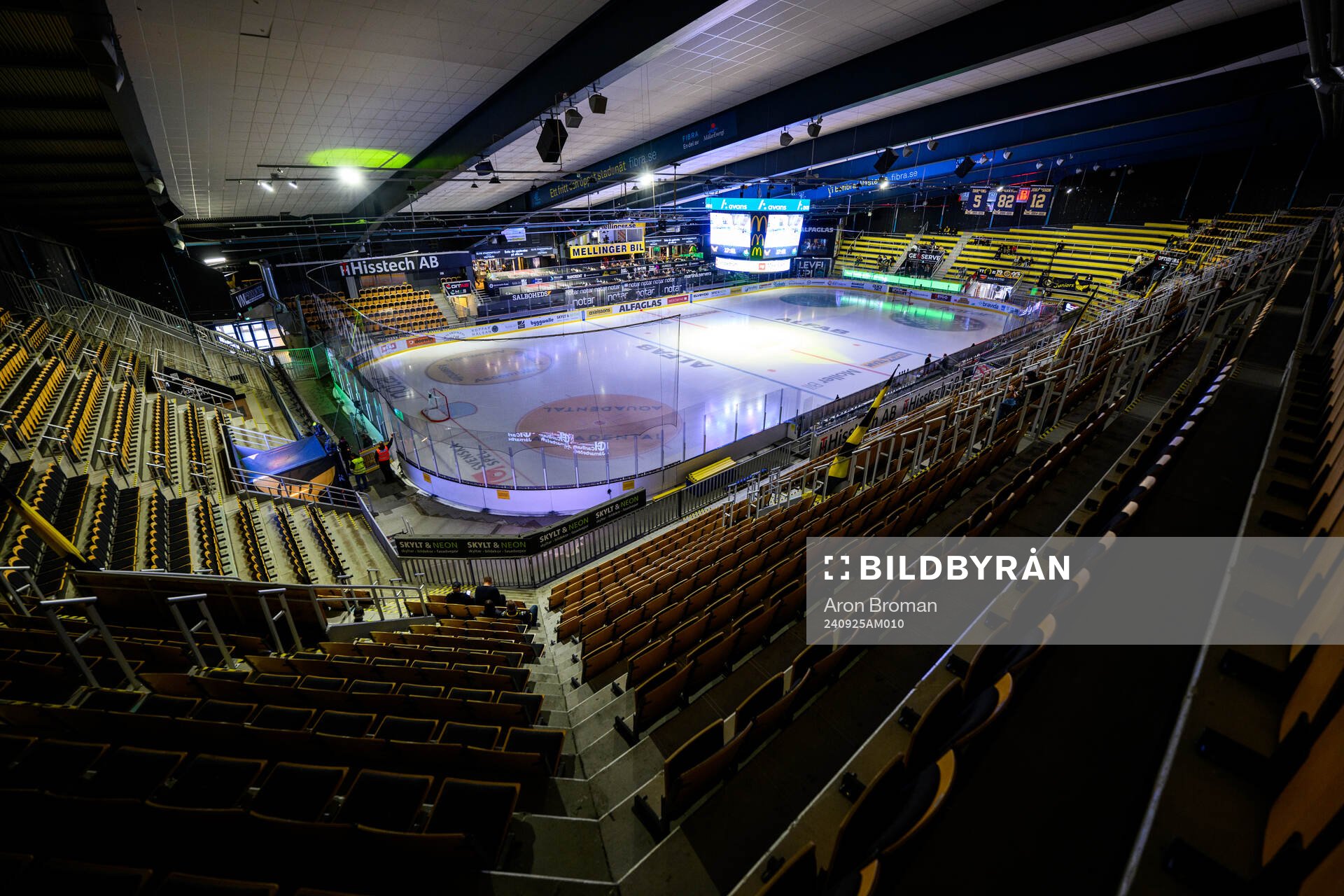 Interiör vy av ABB Arena