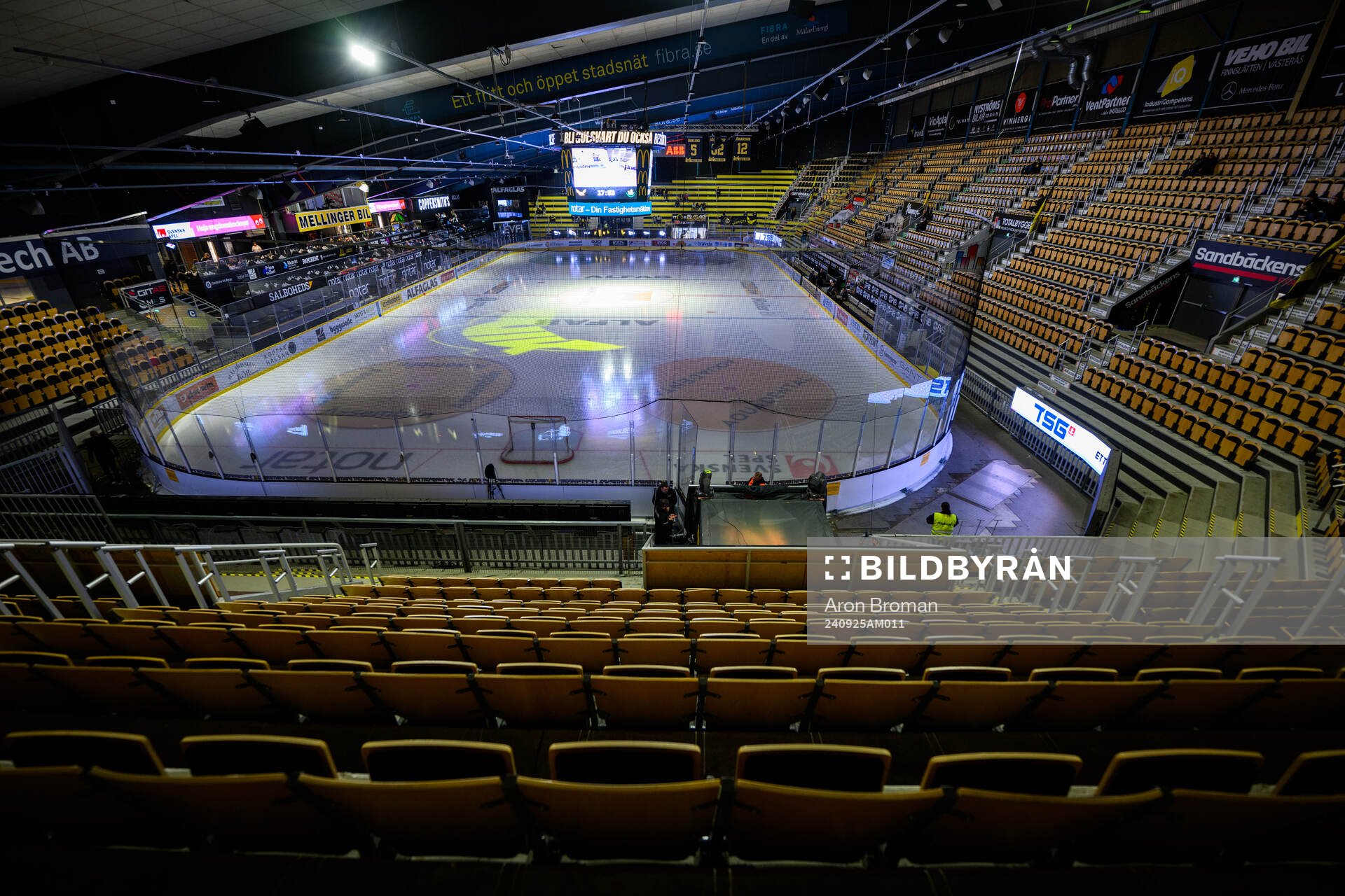 Interiör vy av ABB Arena
