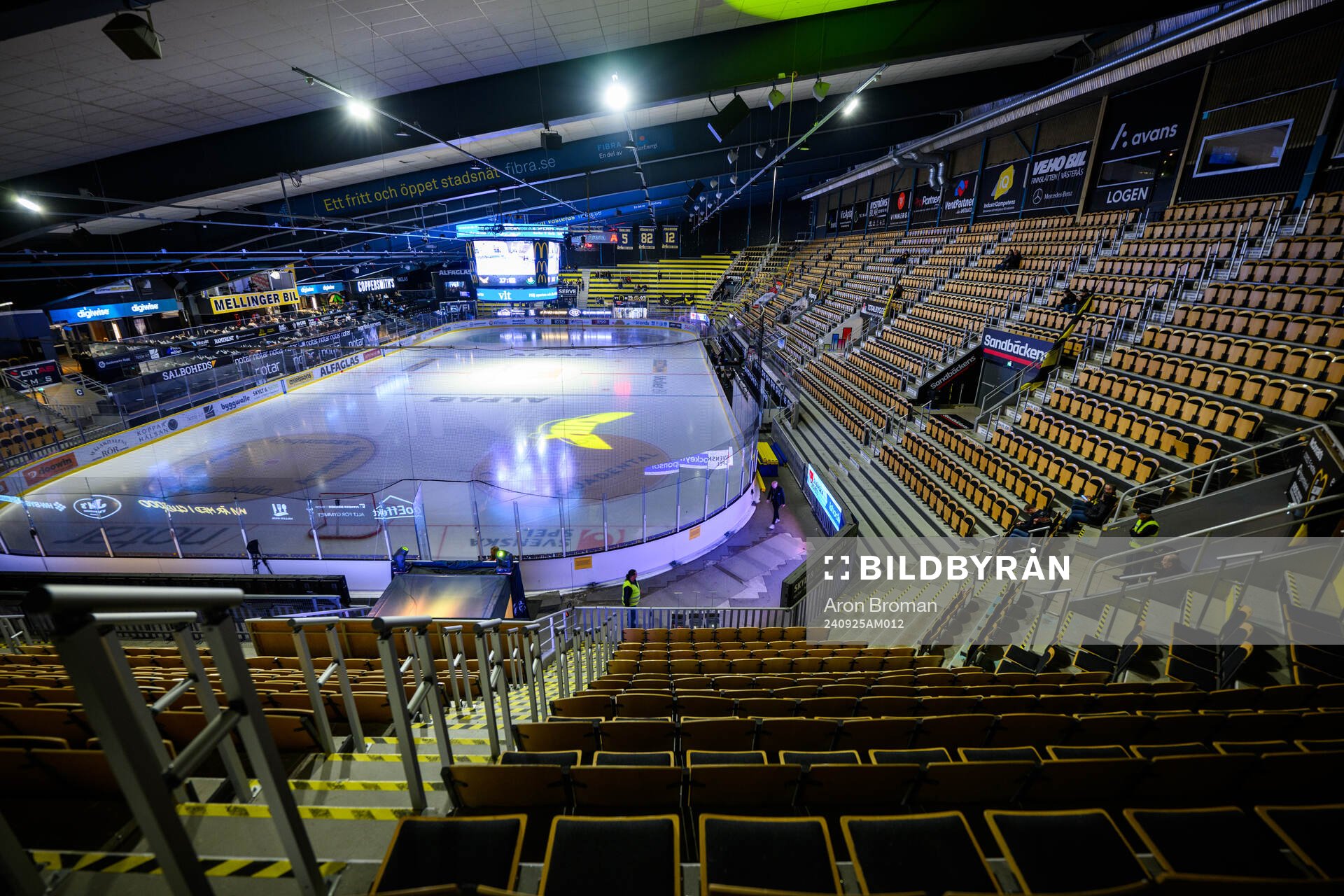 Interiör vy av ABB Arena