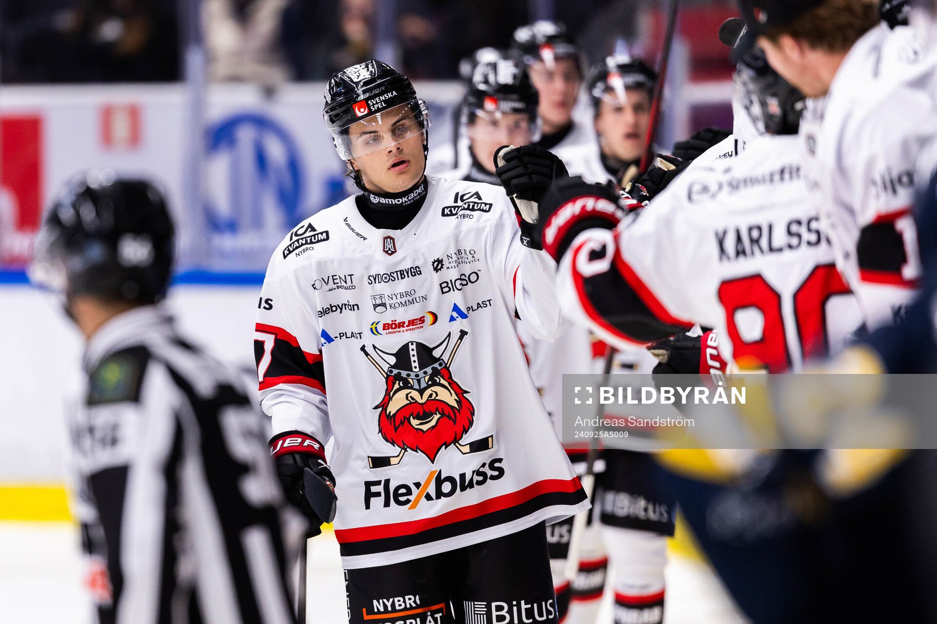 Nybro Vikings Alex Ciernik jublar
