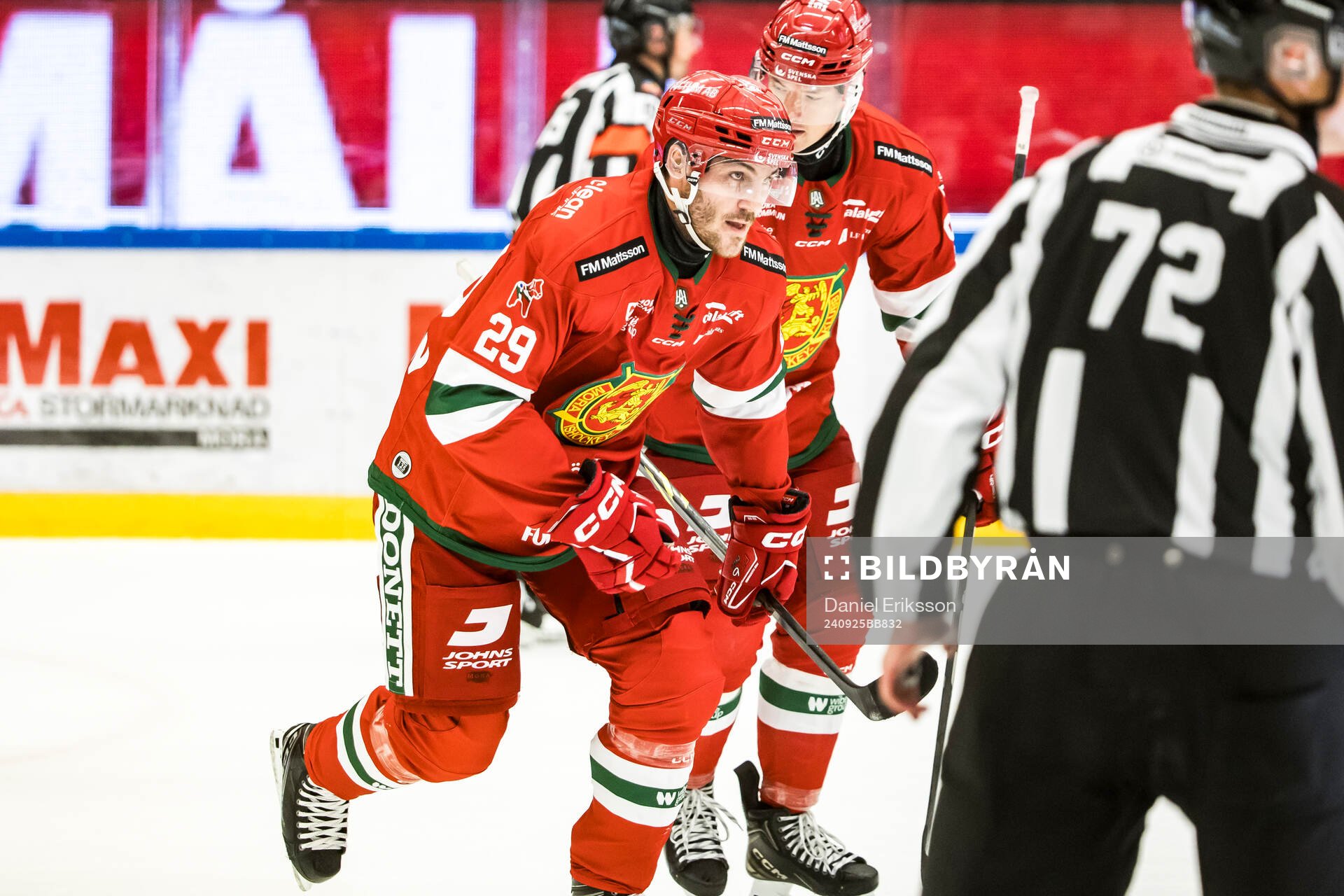Moras Johan Persson jubel kvittering 1-1