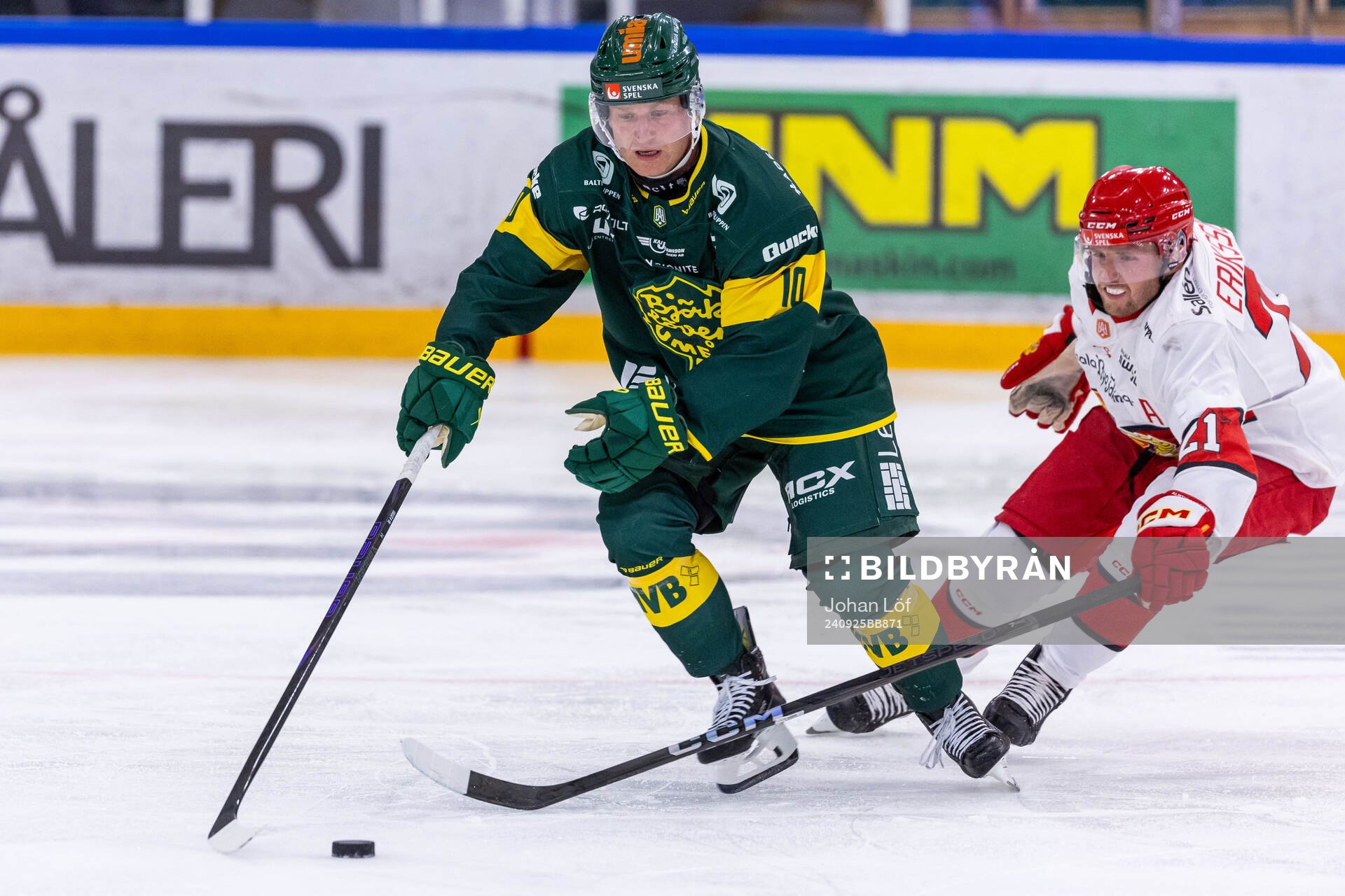 Björklövens Marcus Nilsson och Almtunas William Eriksson