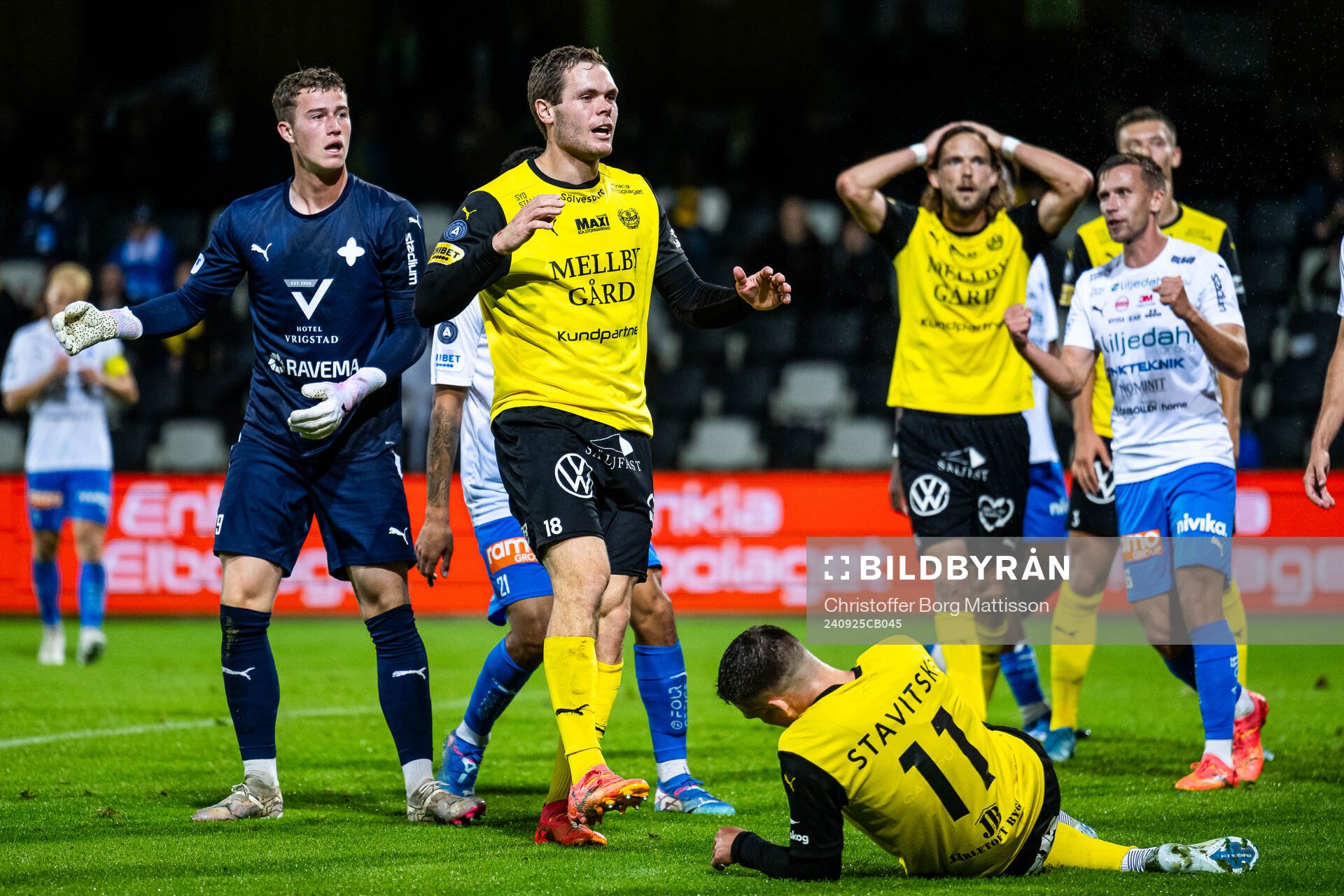 Mjällbys Jacob Bergström deppar