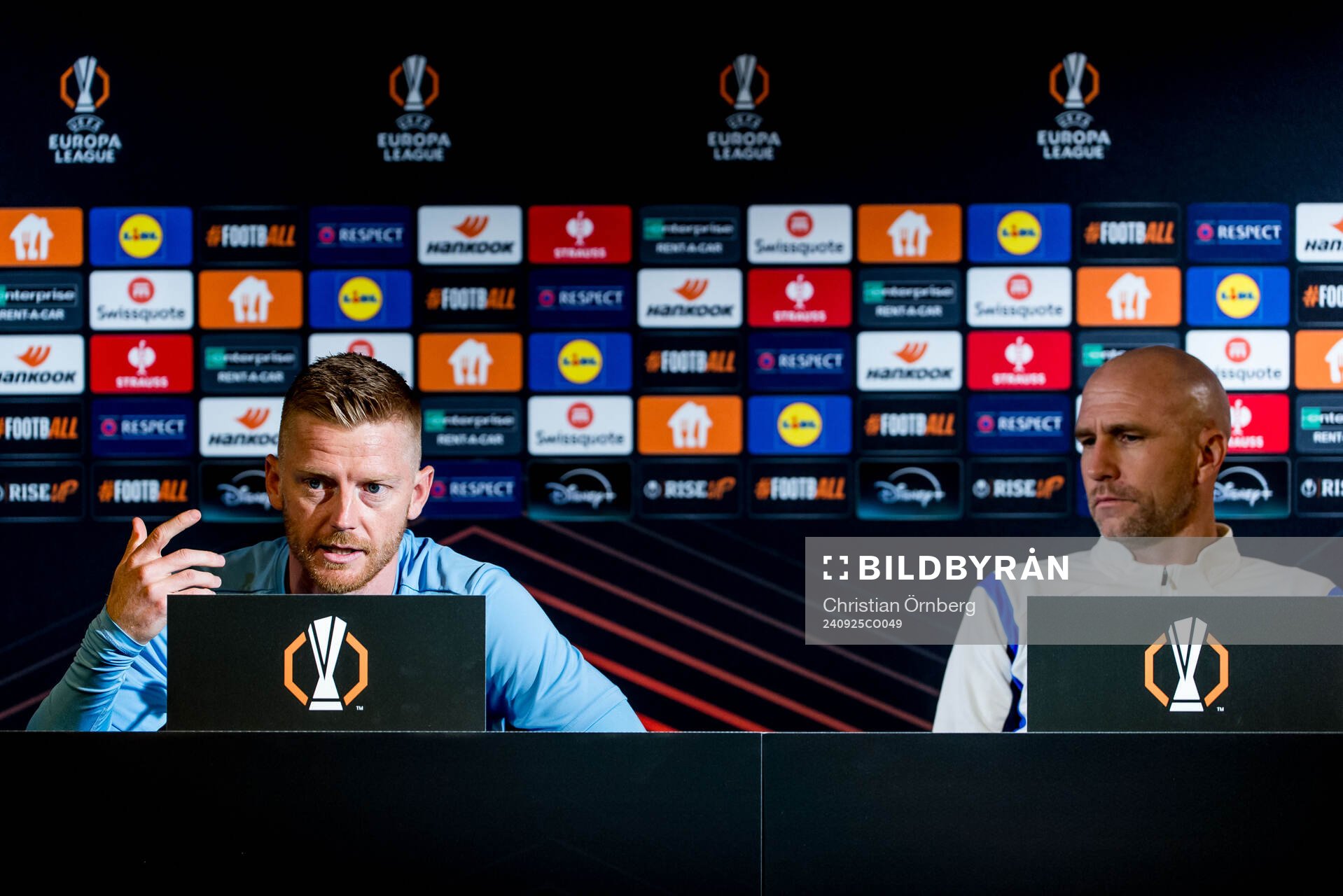 Anders Christiansen and Head coach Henrik Rydström of
