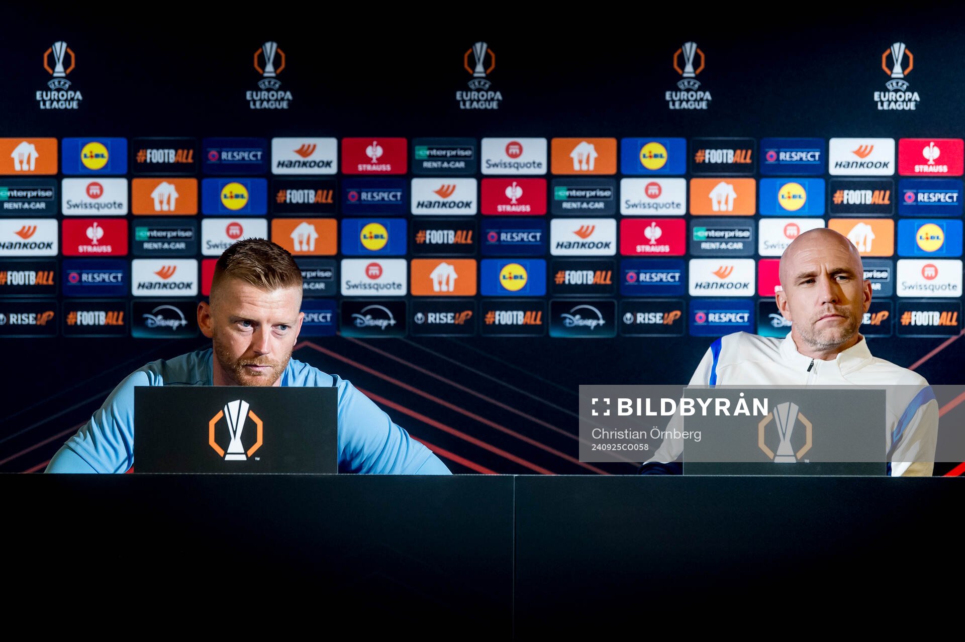 Anders Christiansen and head coach Henrik Rydström of
