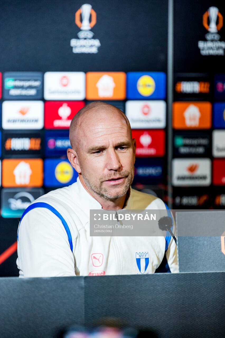 Head coach Henrik Rydström of Malmö FF