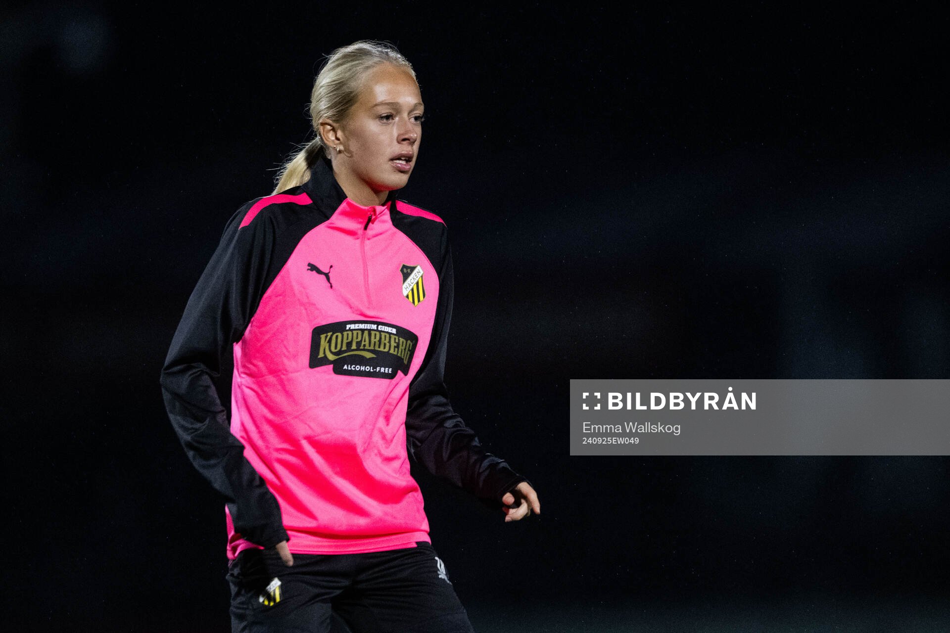 Lisa Löwing during a training session with Häcken on September 25, 2024 in London. 