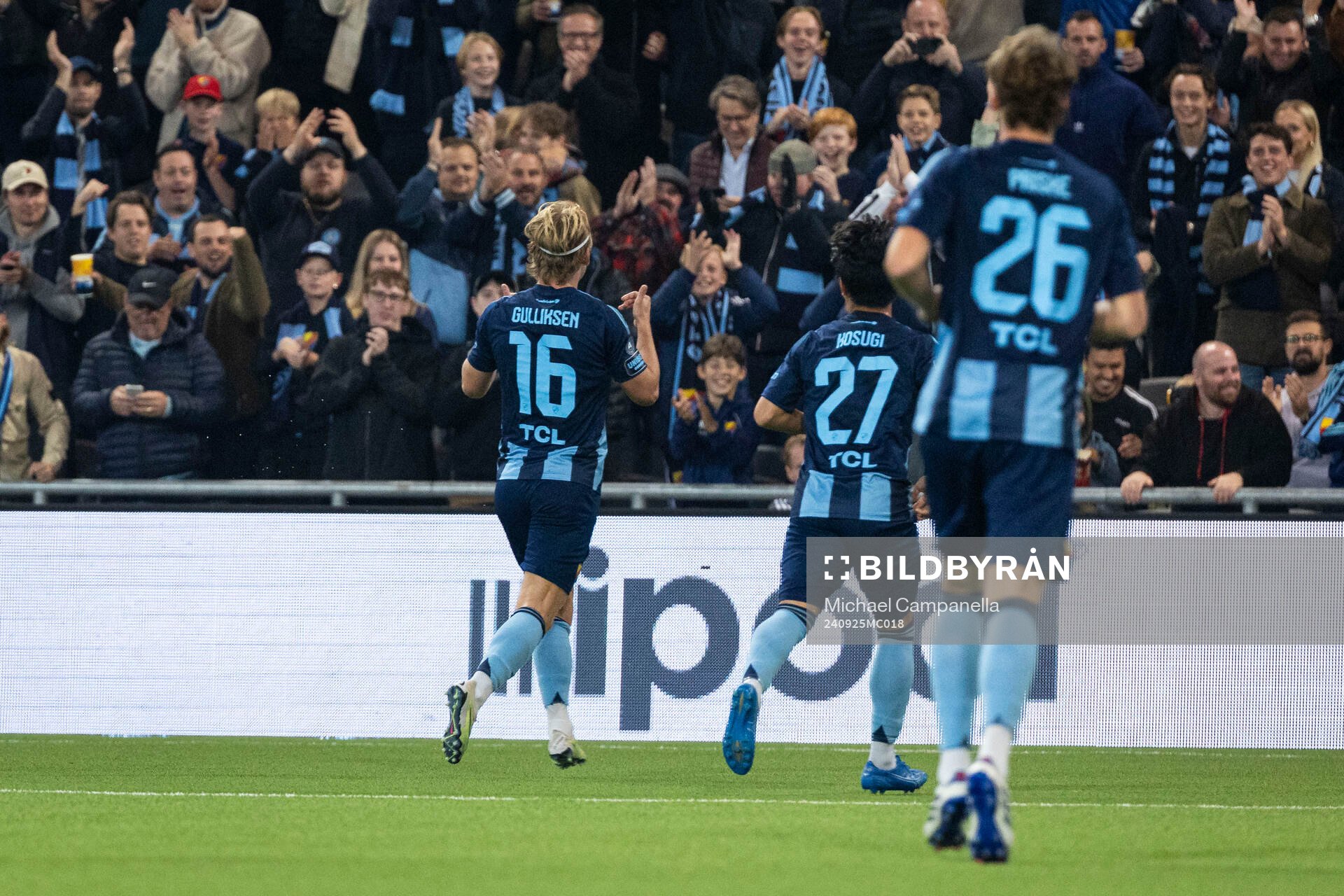 Djurgårdens Tobias Gulliksen jublar