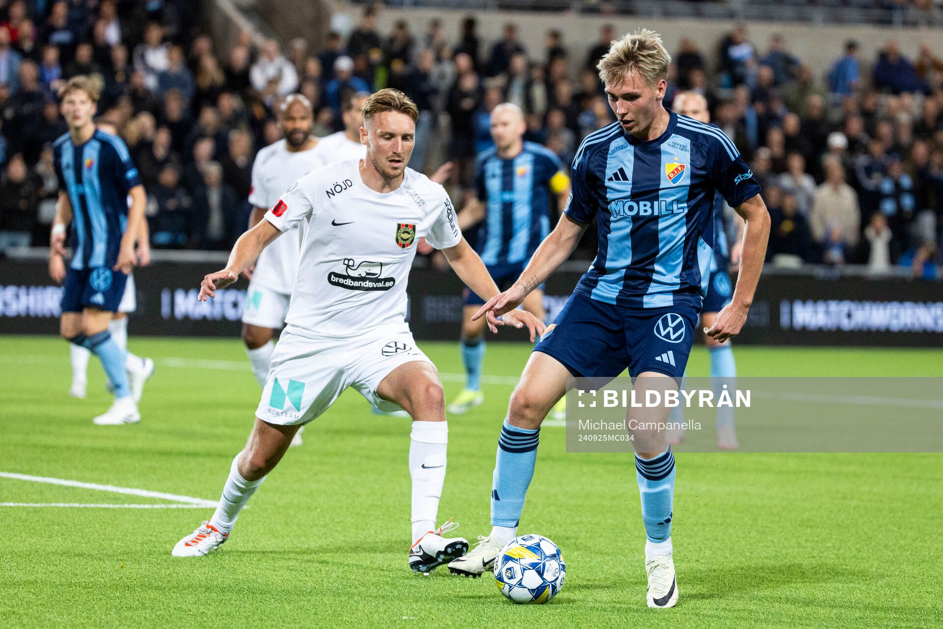 Brommapojkarnas Alexander Abrahamsson och Djurgårdens