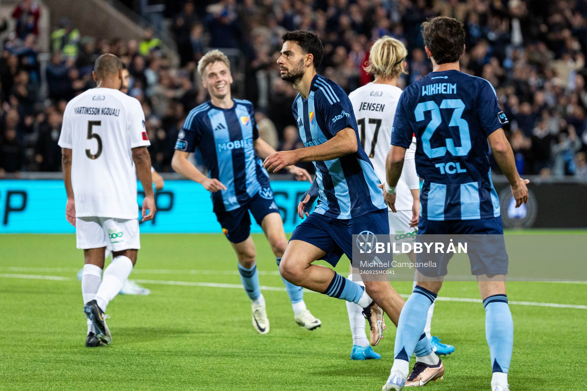 Djurgårdens Deniz Hummet jublar