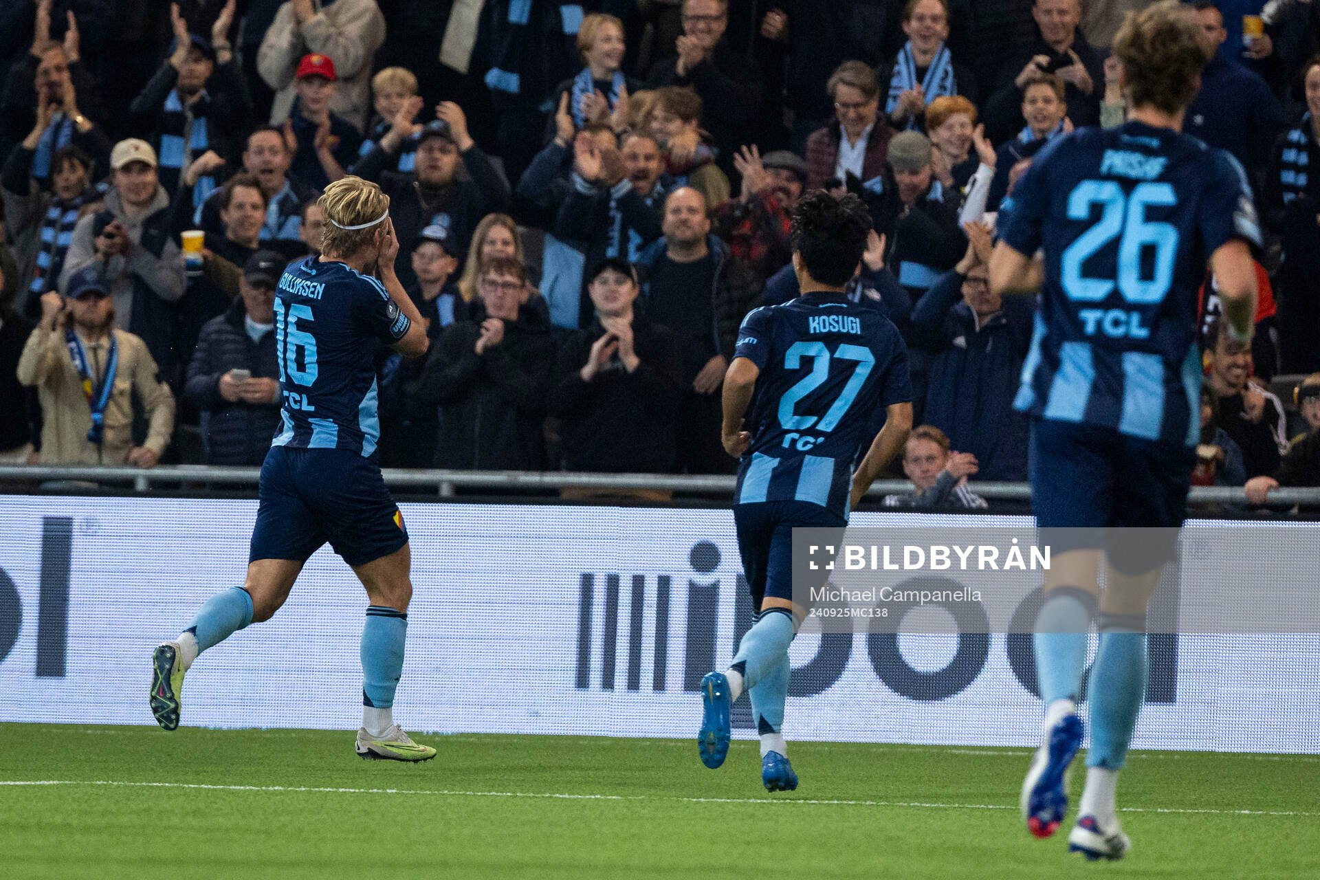 Djurgårdens Tobias Gulliksen jublar