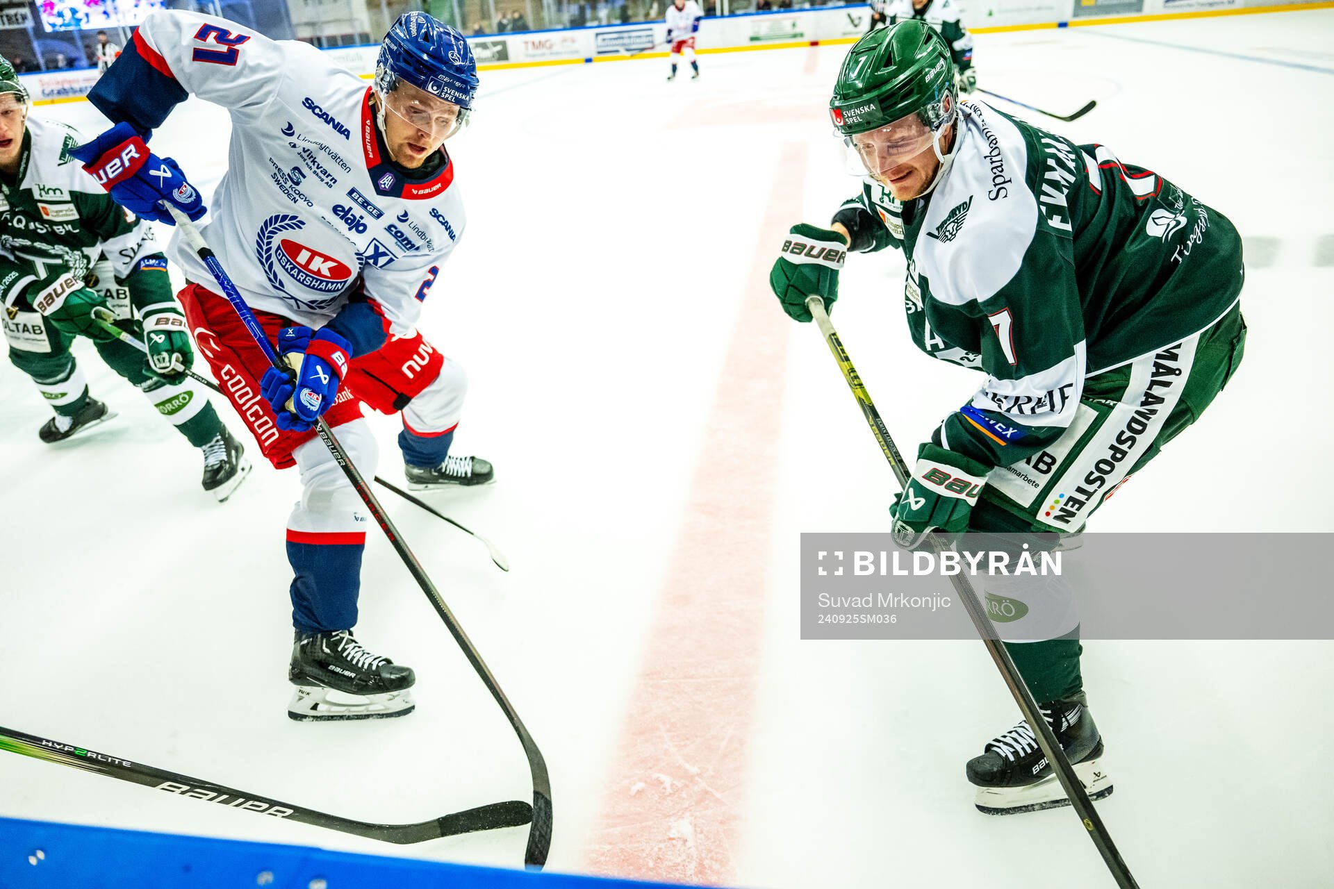 Oskarshamns Hampus Karlsson och Tingsryds Kevin Ekman