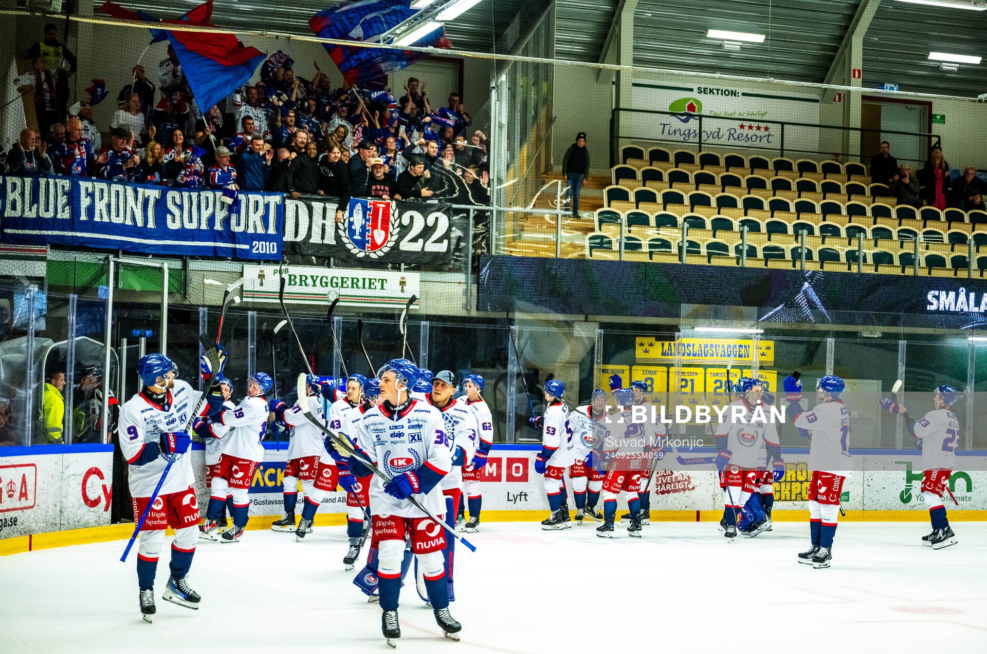 Oskarshamns spelare jublar