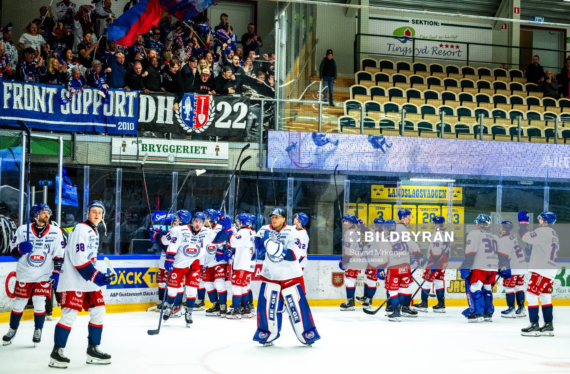 Oskarshamns spelare jublar