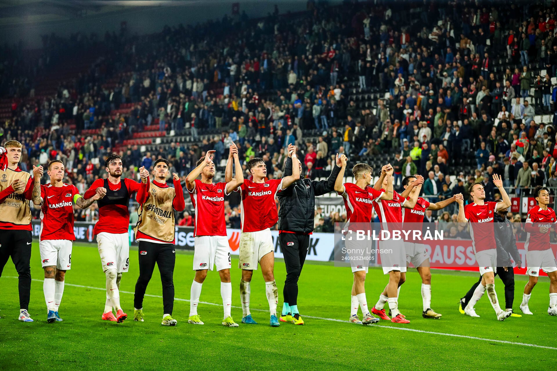 ALKMAAR - 25-09-2024, AFAS Stadium. UEFA Europa League,