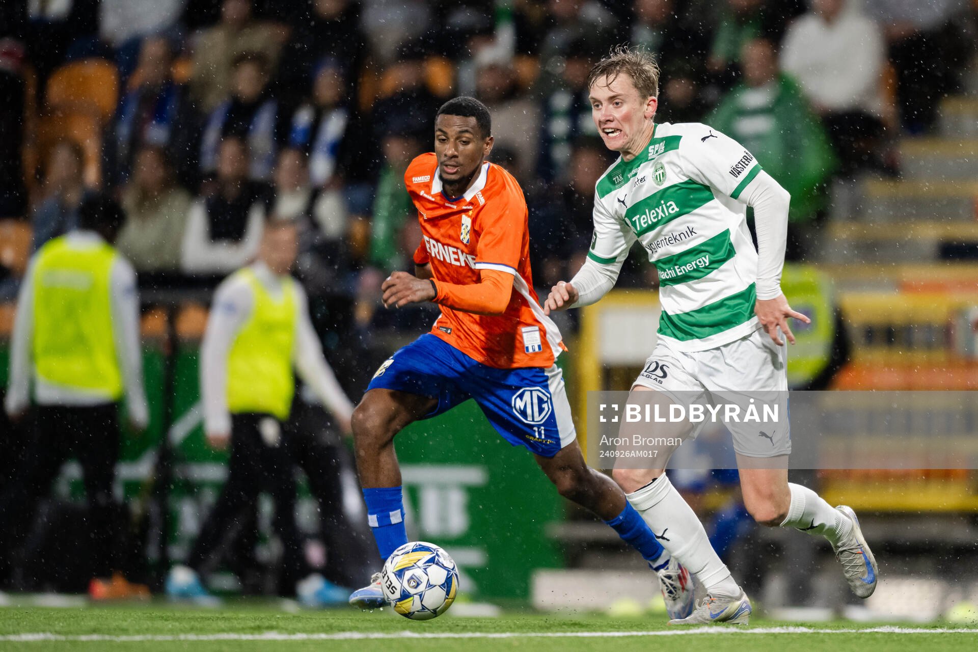 IFK Göteborgs Paulos Abraham och Västerås Karl Gunnarsson
