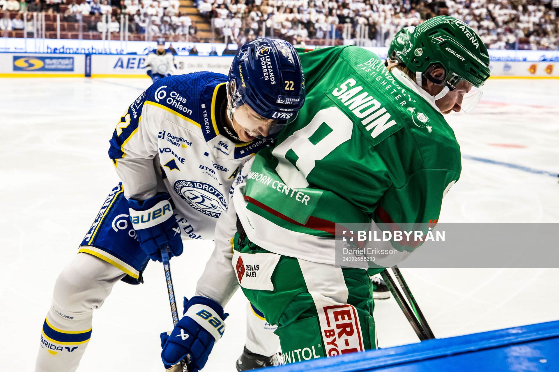 Leksands Lukas Vejdemo och Rögles Linus Sandin
