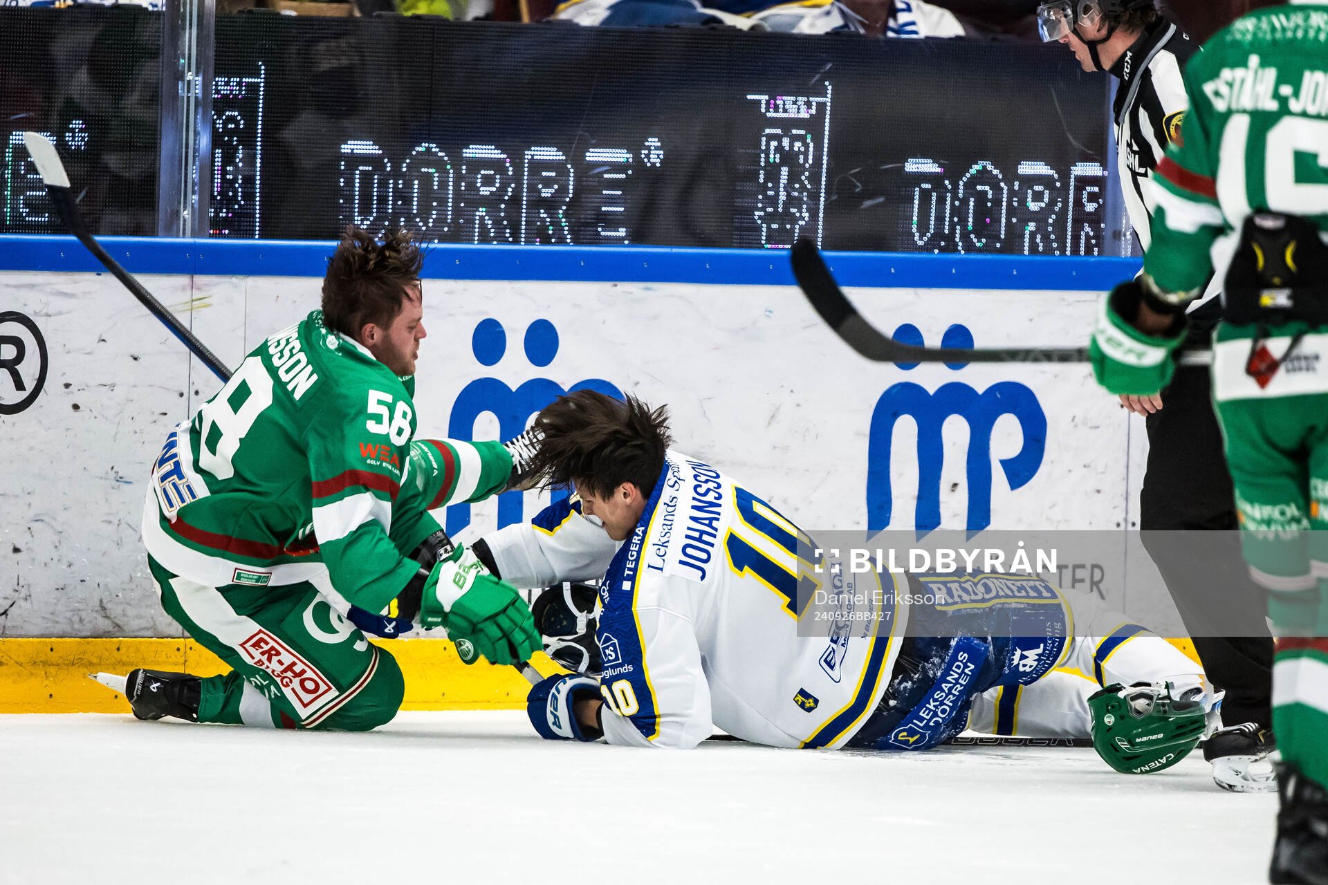 Rögles Filip Johansson och Leksands Anton Johansson