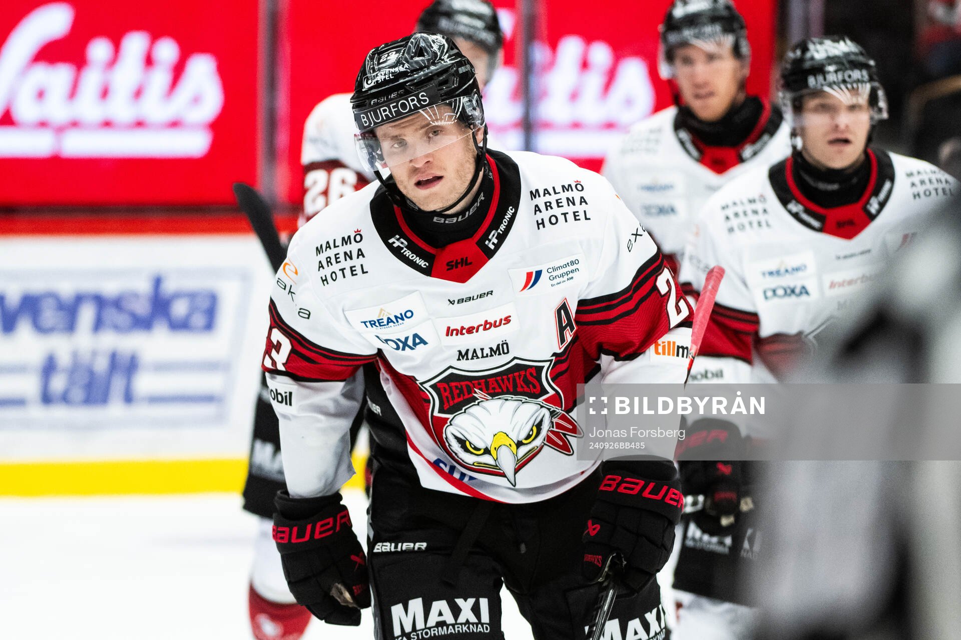 Malmö Redhawks Christoffer Forsberg jublar