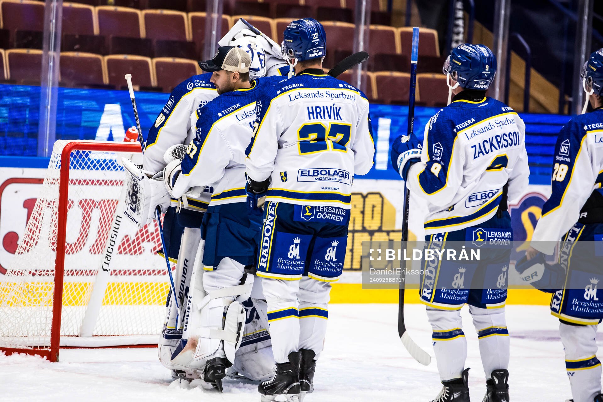 Leksands spelarna jublar