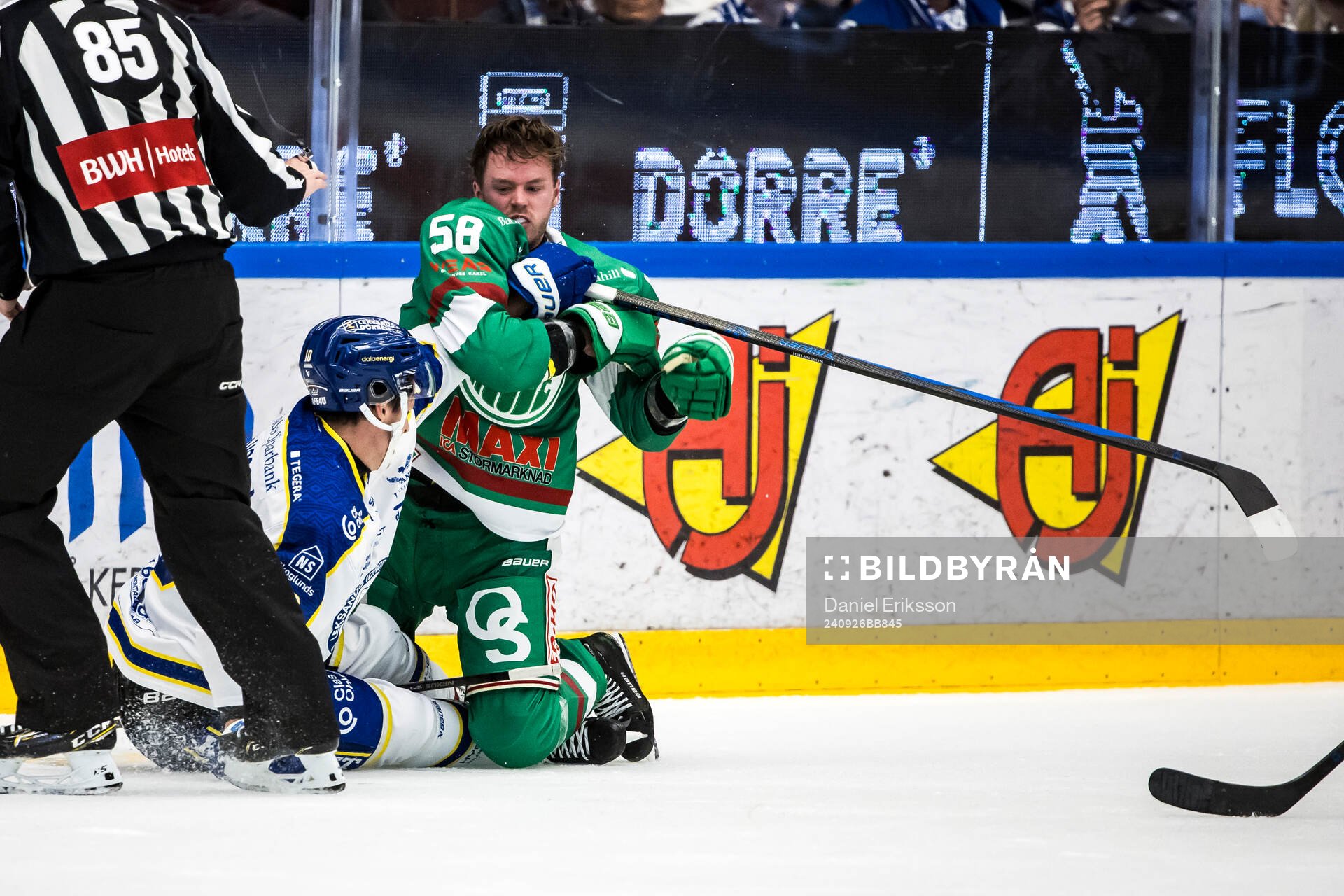 Leksands Anton Johansson och Rögles Filip Johansson