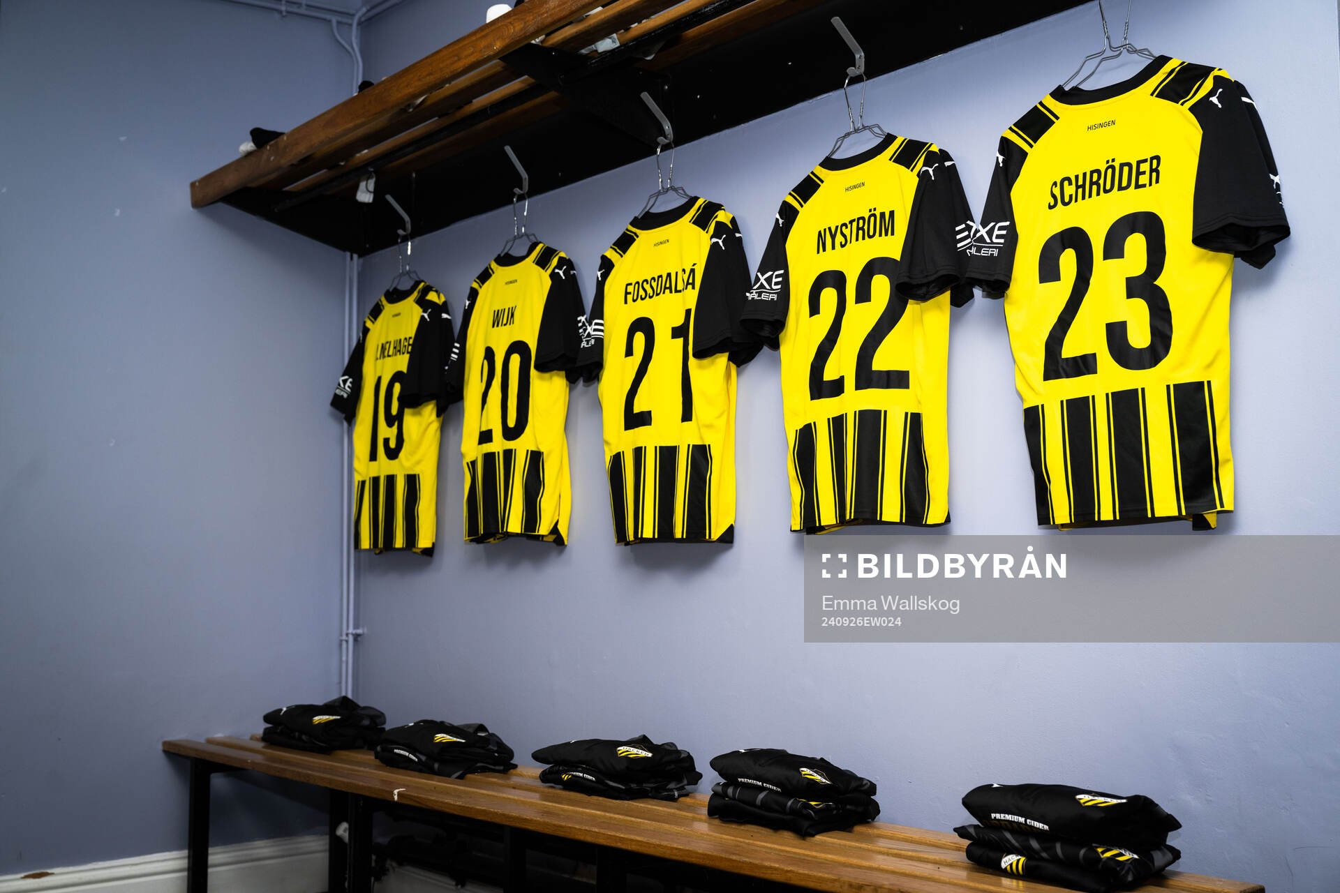 Shirts of the Häcken players