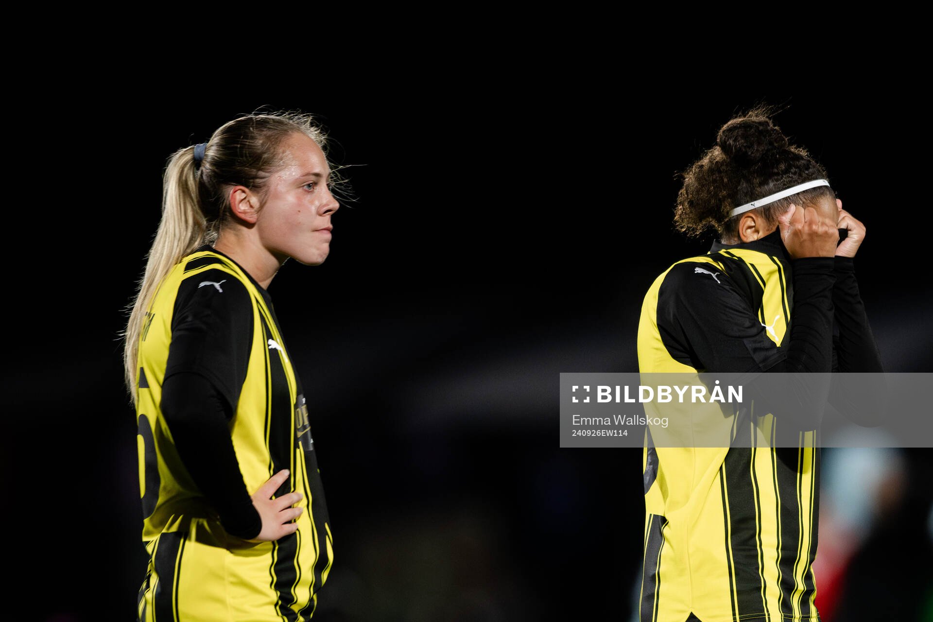 Alice Bergström and Felicia Schröder of Häcken look