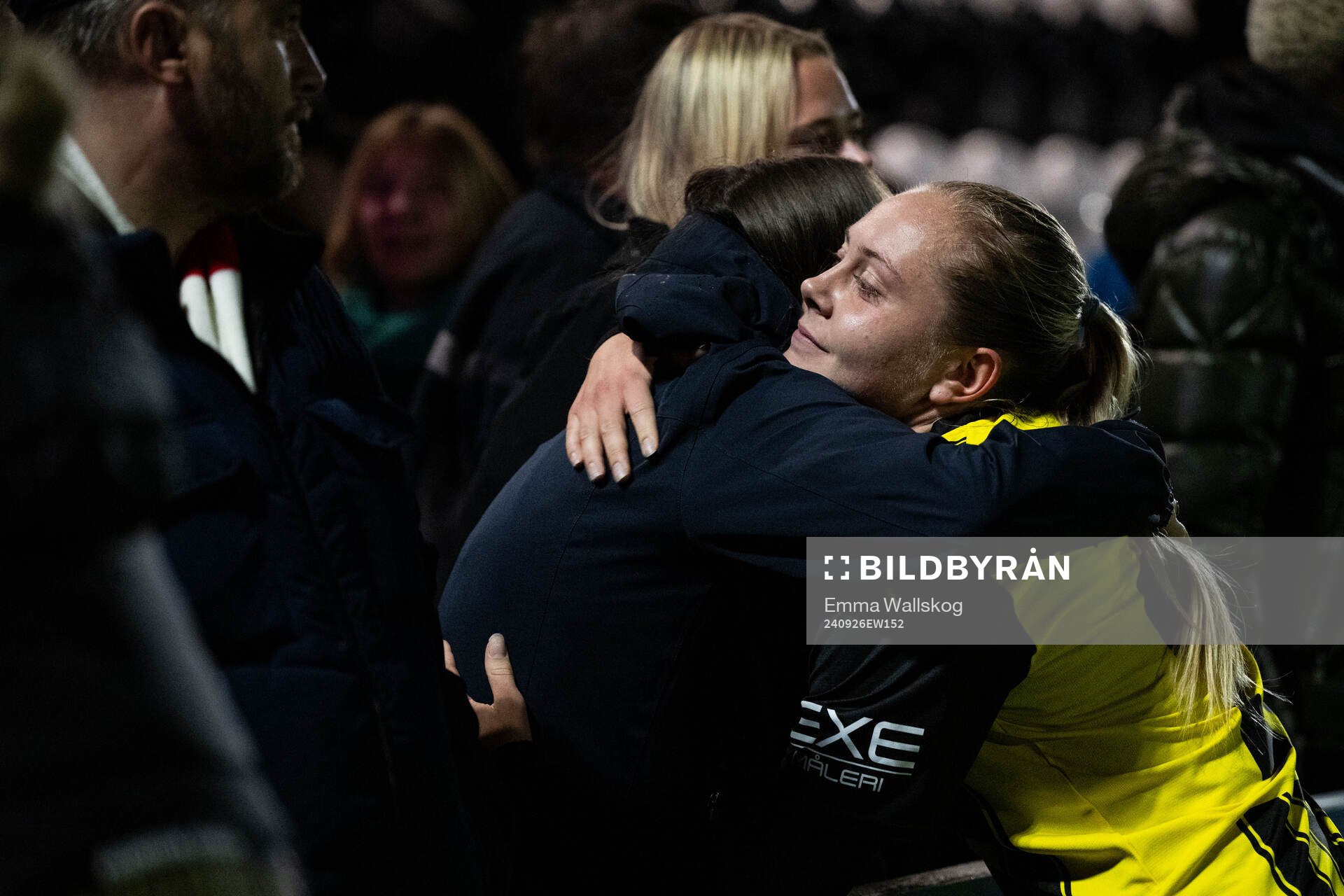 Alice Bergström of Häcken after the UEFA Women's Champions League qualifying match between Arsenal and Häcken on September 26, 2024 in London.