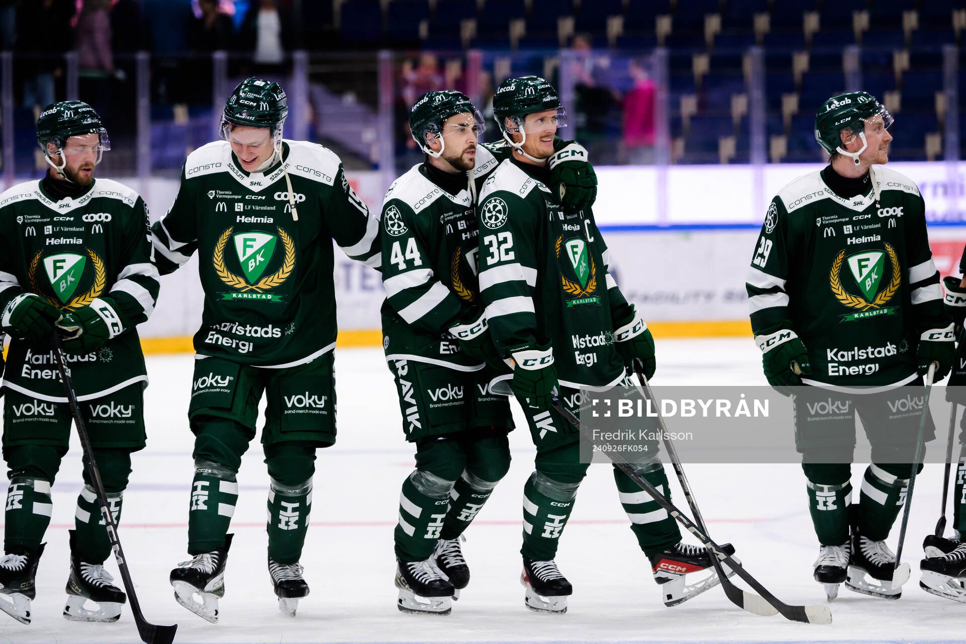 Färjestads Axel Bergkvist, Jack Berglund, Jonathan