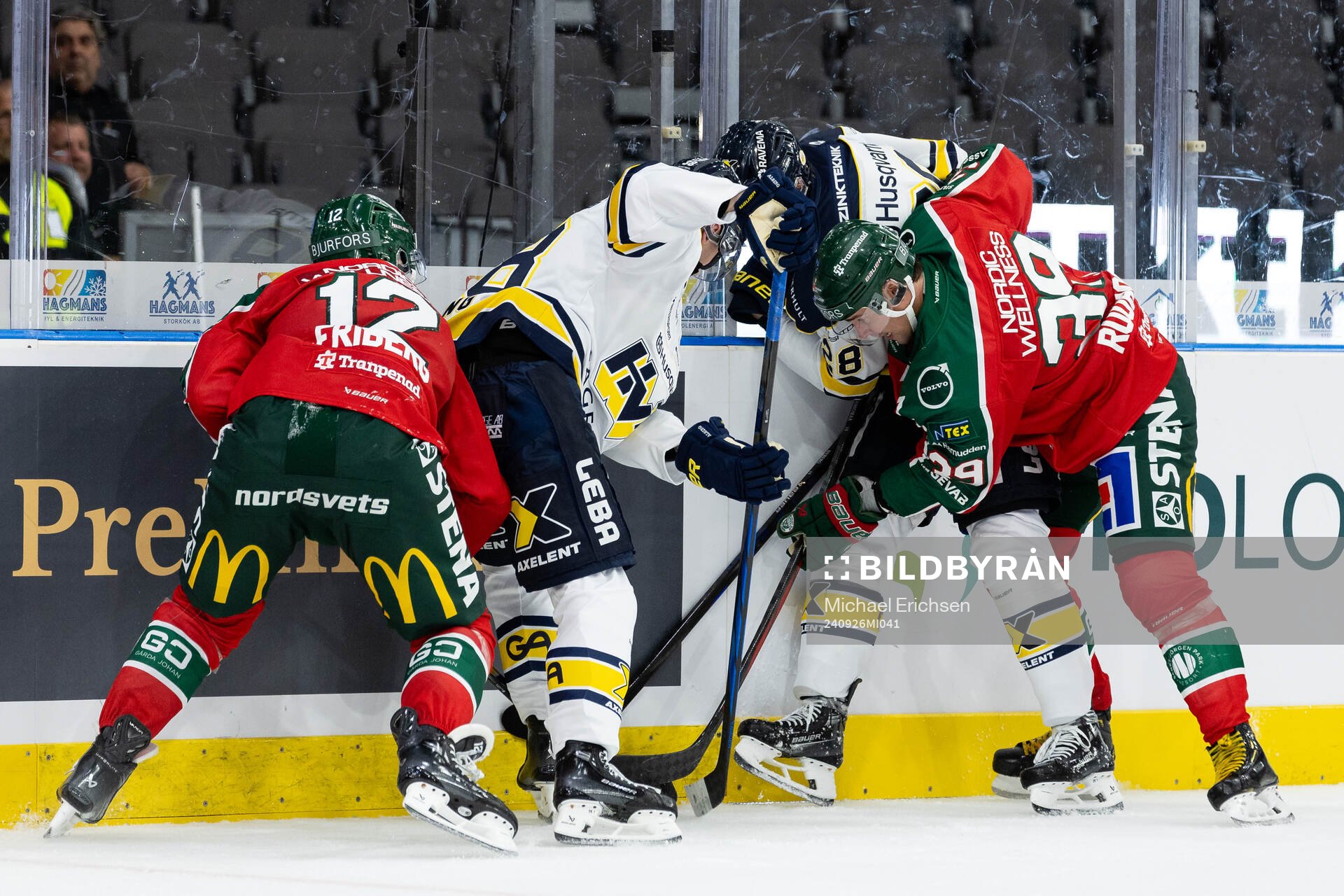 Frölundas Max Friberg och Mikael Ruohomaa