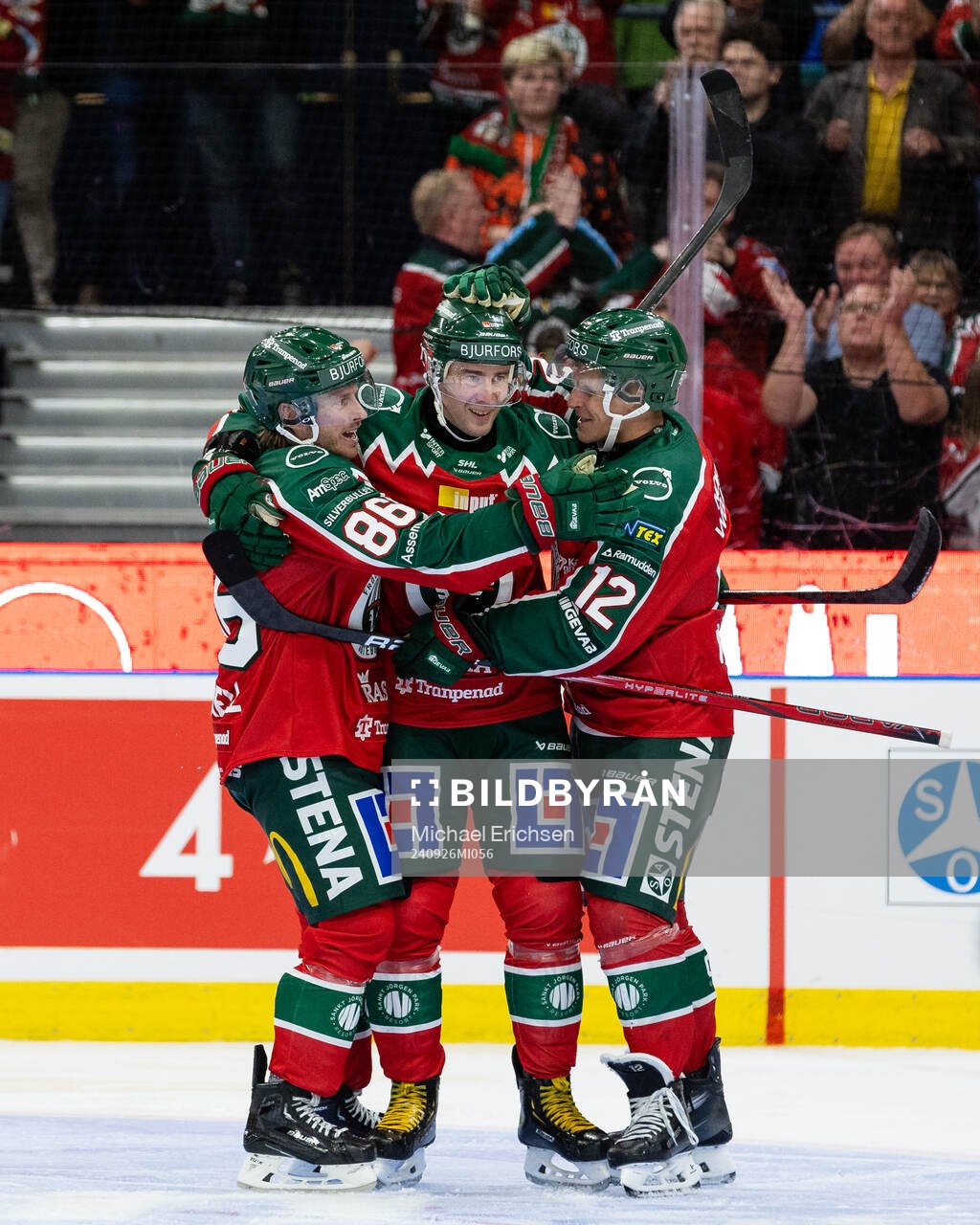 Frölundas Erik Thorell jublar